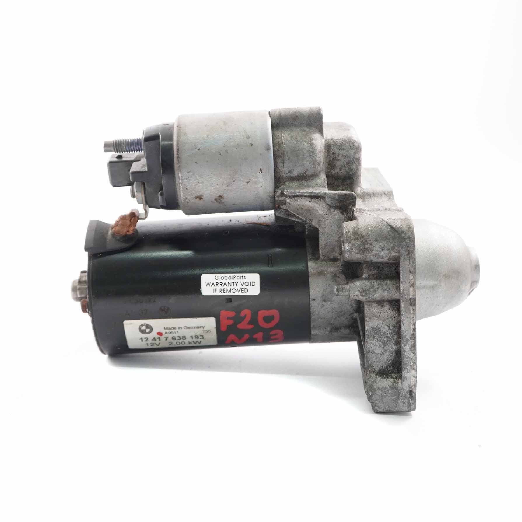 BMW F20 F21 F30 F31 N13 114i 116i 118i 316i Petrol Engine Starter Motor 7638193