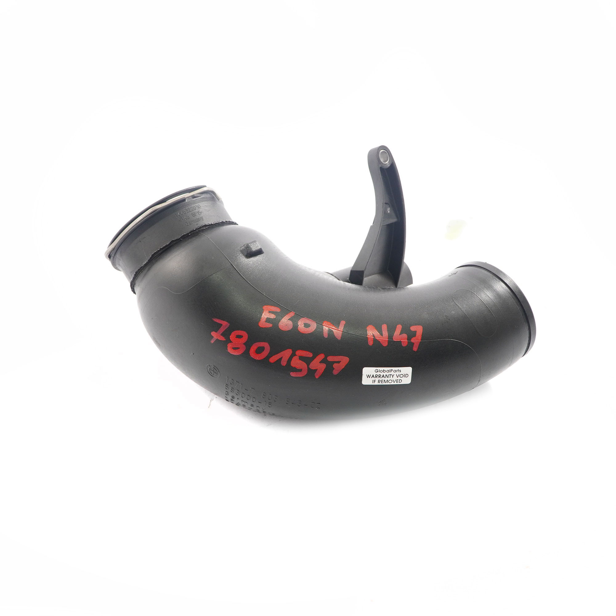 BMW 5 Series E60 E61 LCI 520d N47 Filtered Air Intake Pipe 7801547 7803843