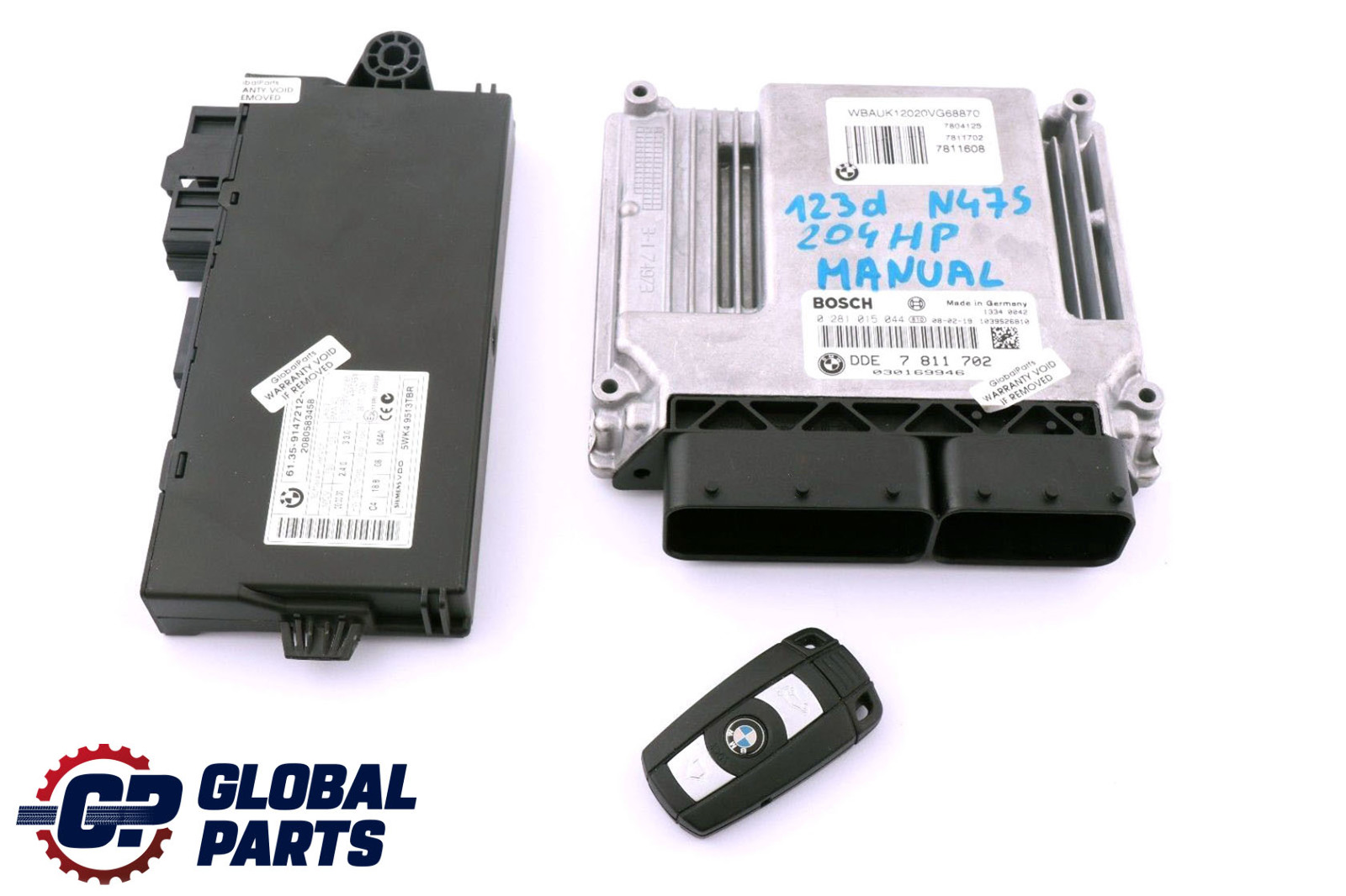 BMW E81 E82 E87 LCI E88 N47S 123d ECU Kit DDE CAS 3 Schlüssel 7811702 Handbuch