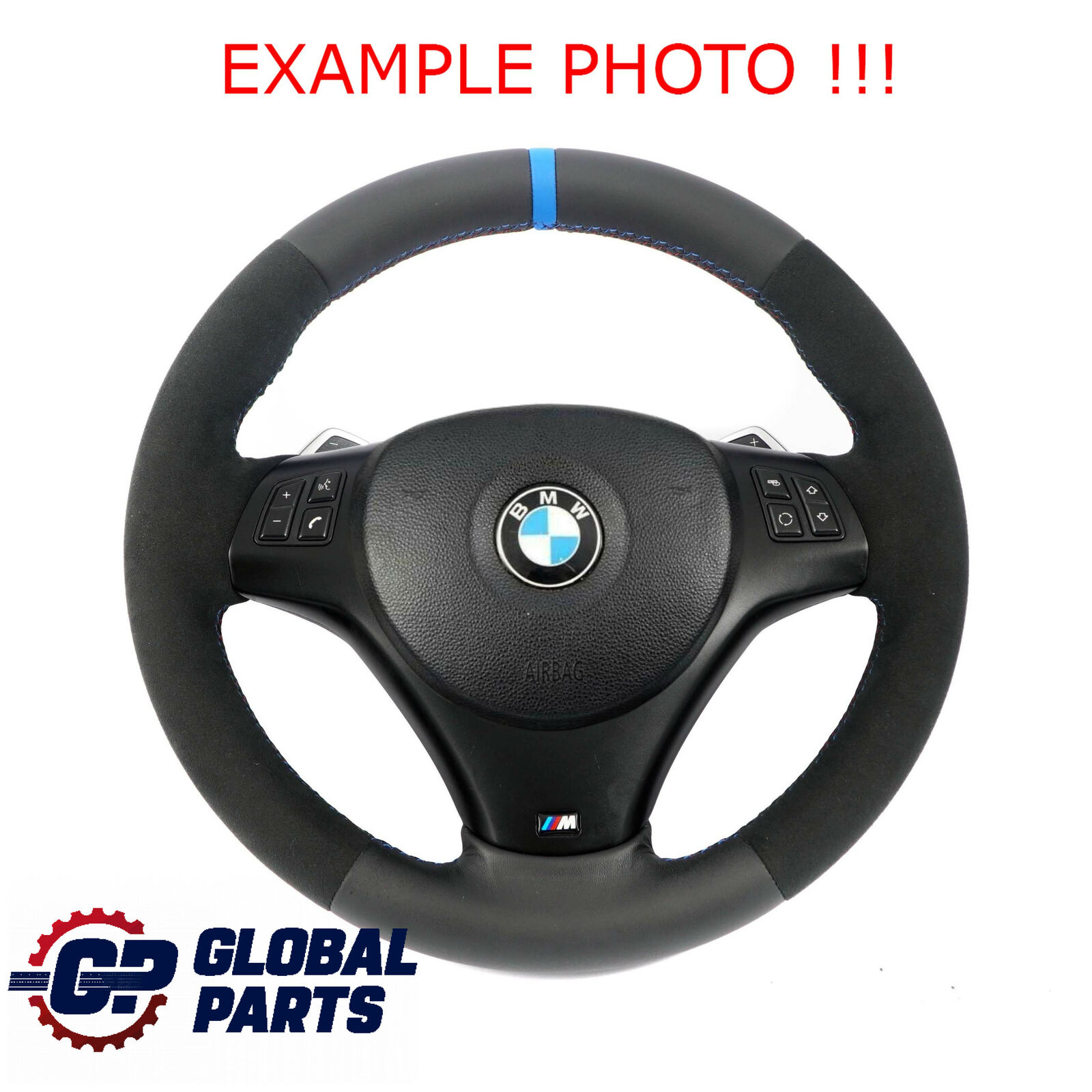 BMW E92 E93 LCI NEW Leather Alcantara M-Sport Thick Steering Wheel Paddle Shift