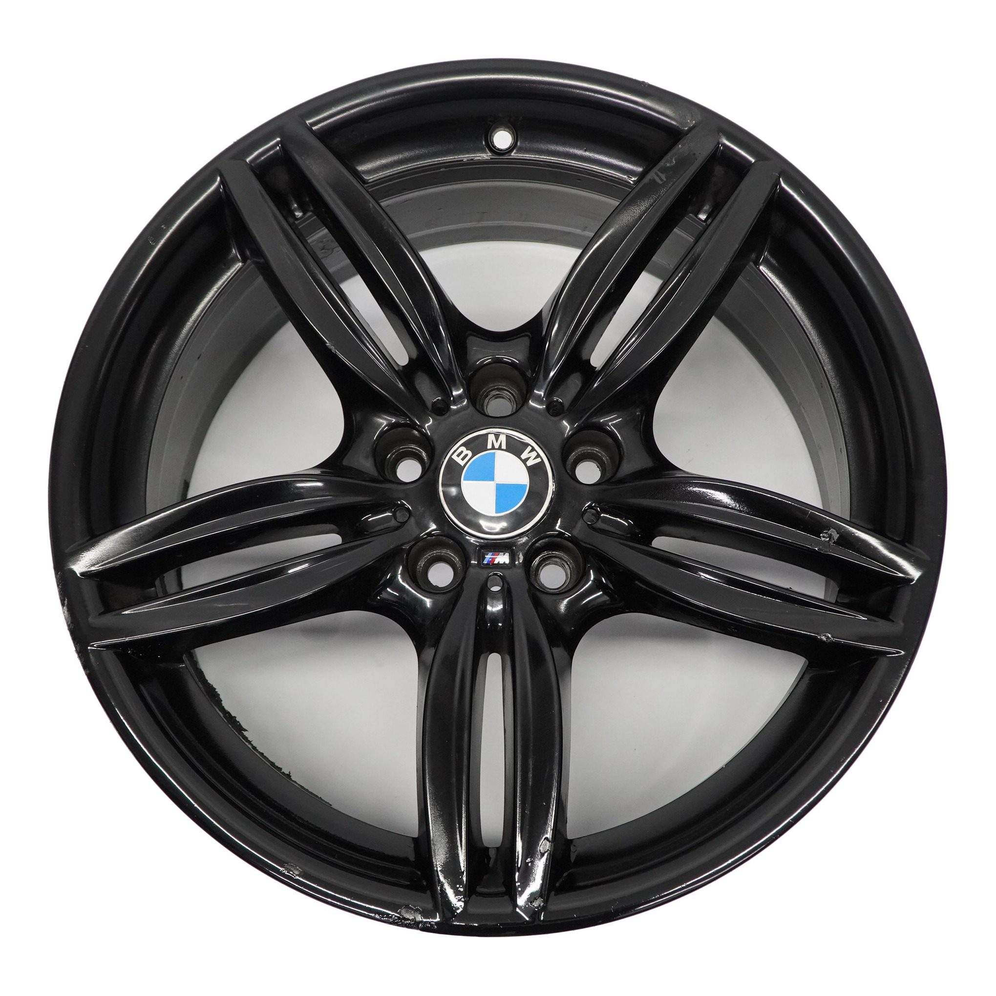 BMW F10 F11 F12 Schwarzes Vorderrad Felge 19" 8,5J M Doppel speiche 351 7842652