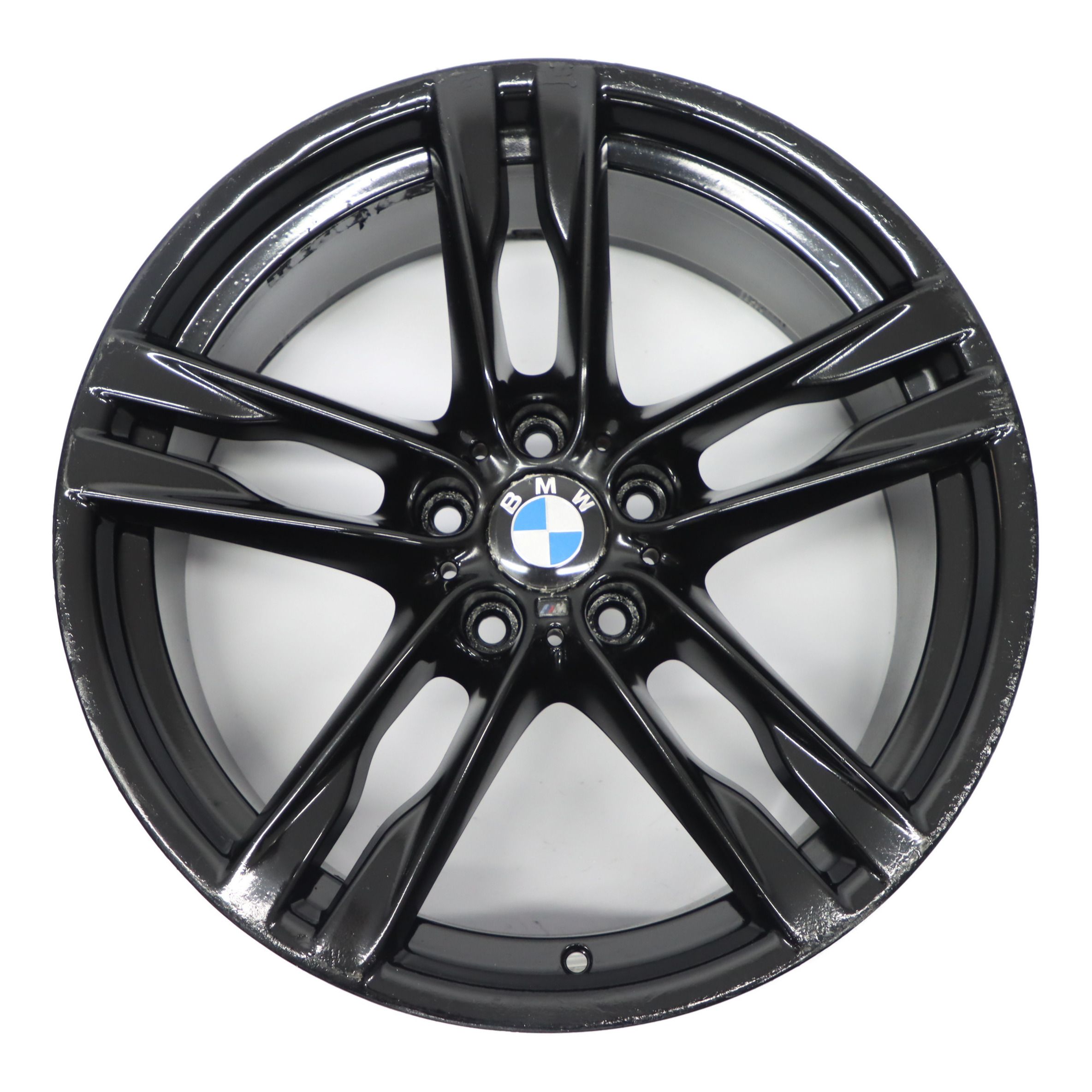 BMW F06 F12 Black Rear Wheel Alloy Rim 20" ET:44 9J M Double Spoke 373 7843716