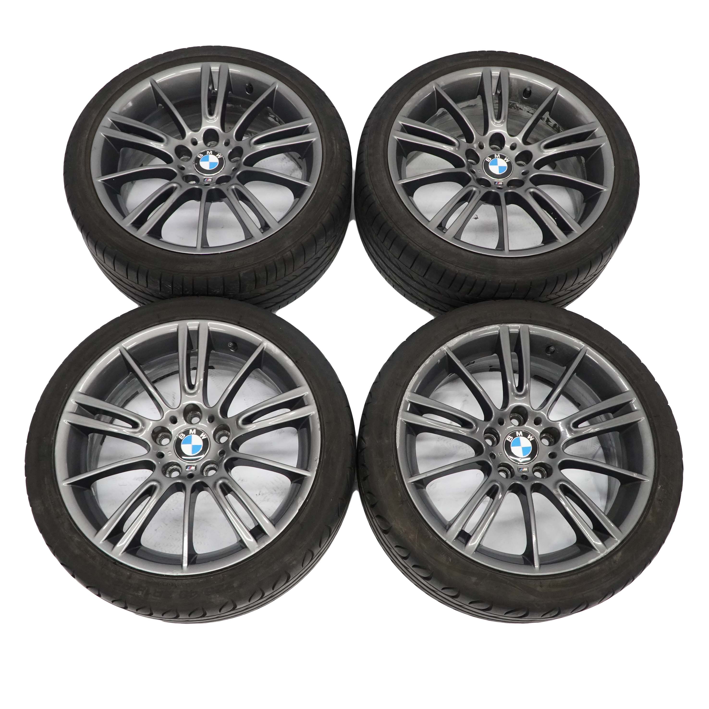 BMW E90 Grau Komplettes 4x Rad Alufelgen Felgen 18" Reifen M Sternspeiche 193