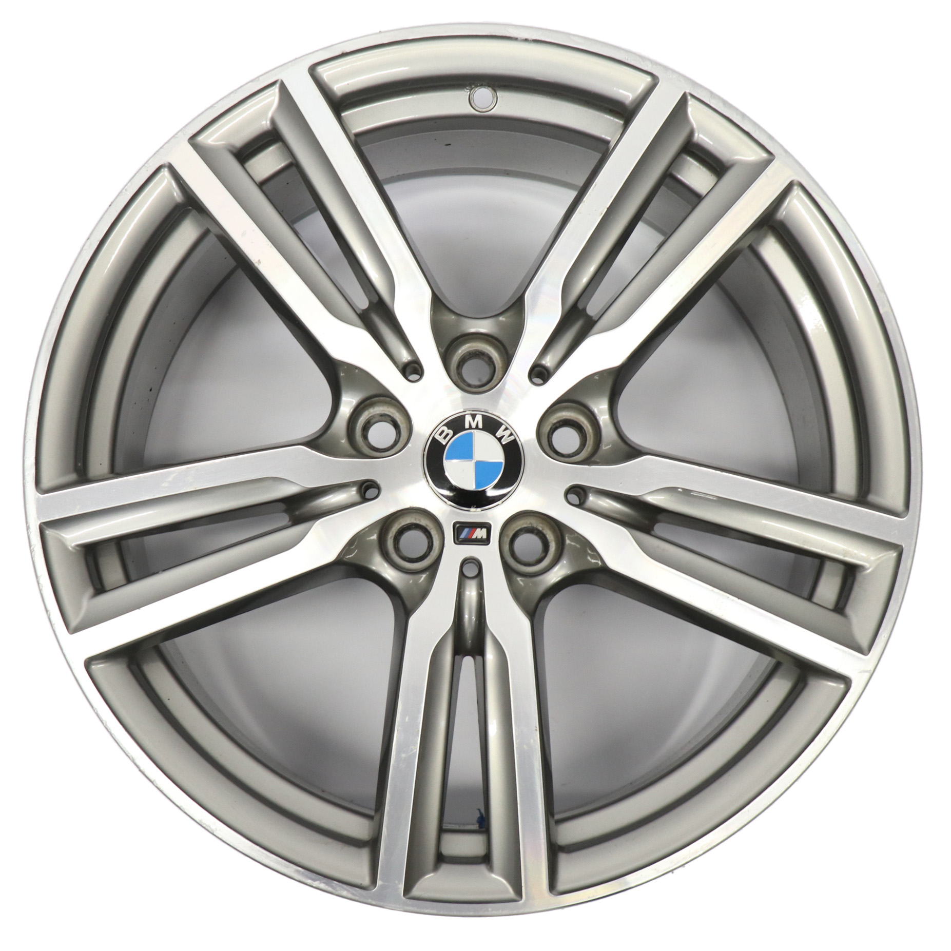 BMW F45 F46 Ferric Grey Alloy Wheel Rim 18" M Double Spoke 486 ET:57 8J 7848602