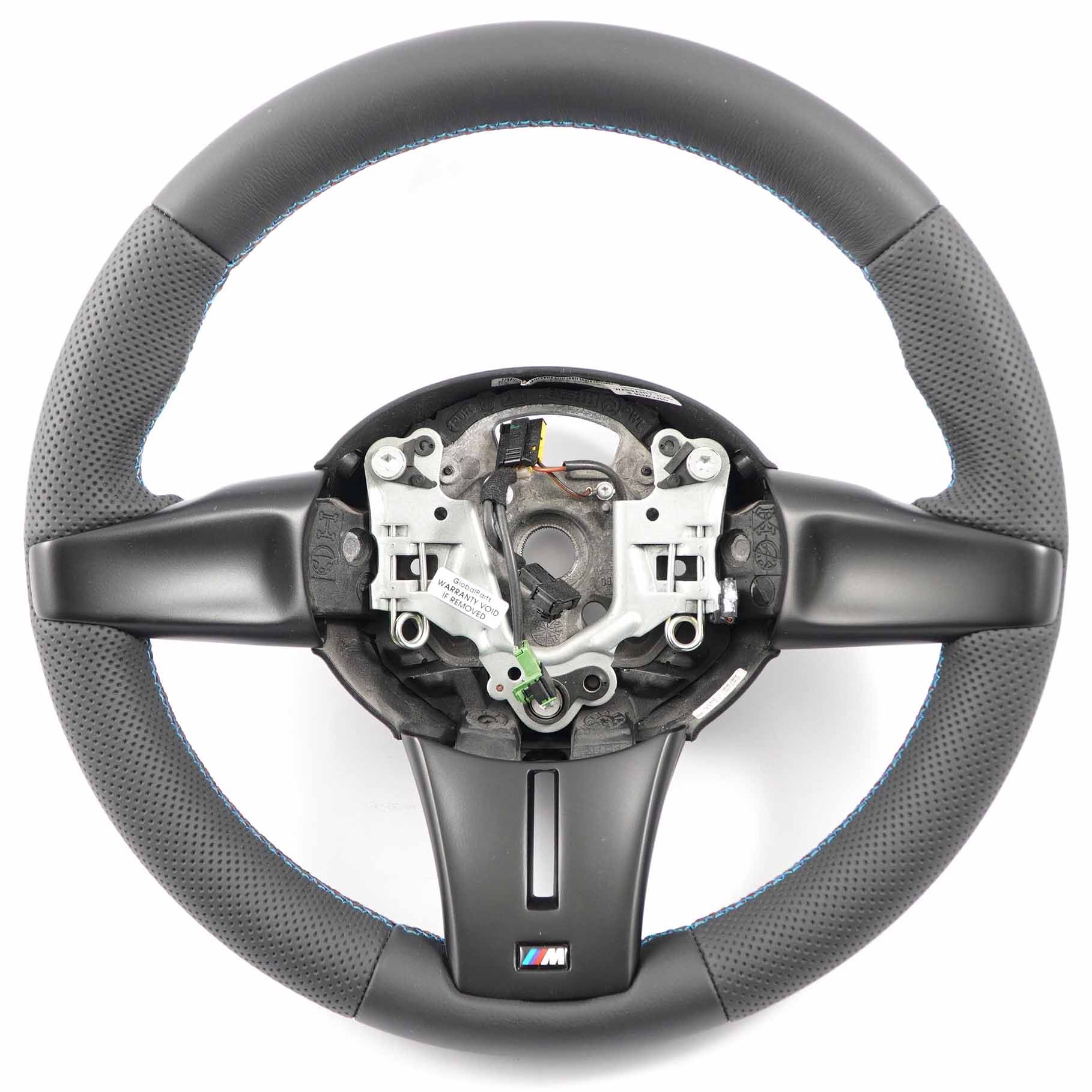 BMW Z4 E85 NEW Black Leather M Sport Steering Wheel 7906779 M-tricolored threads