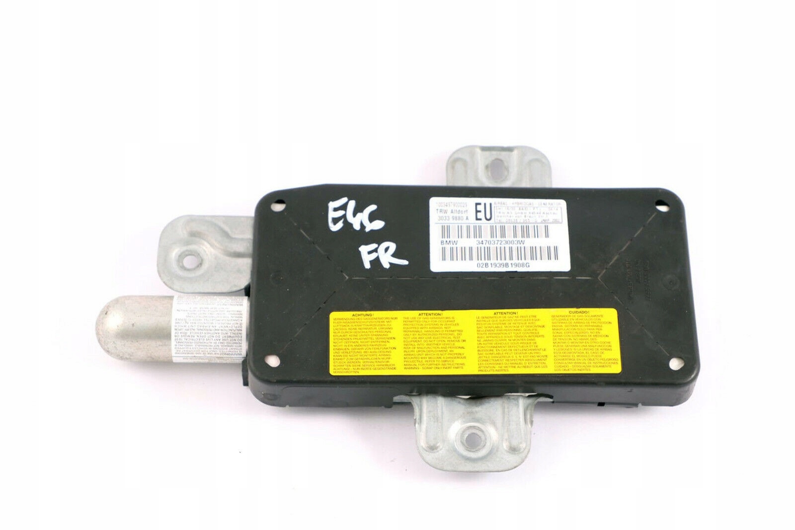 BMW 3 E46 Right Front Door Air Bag Module 7037230 8217438