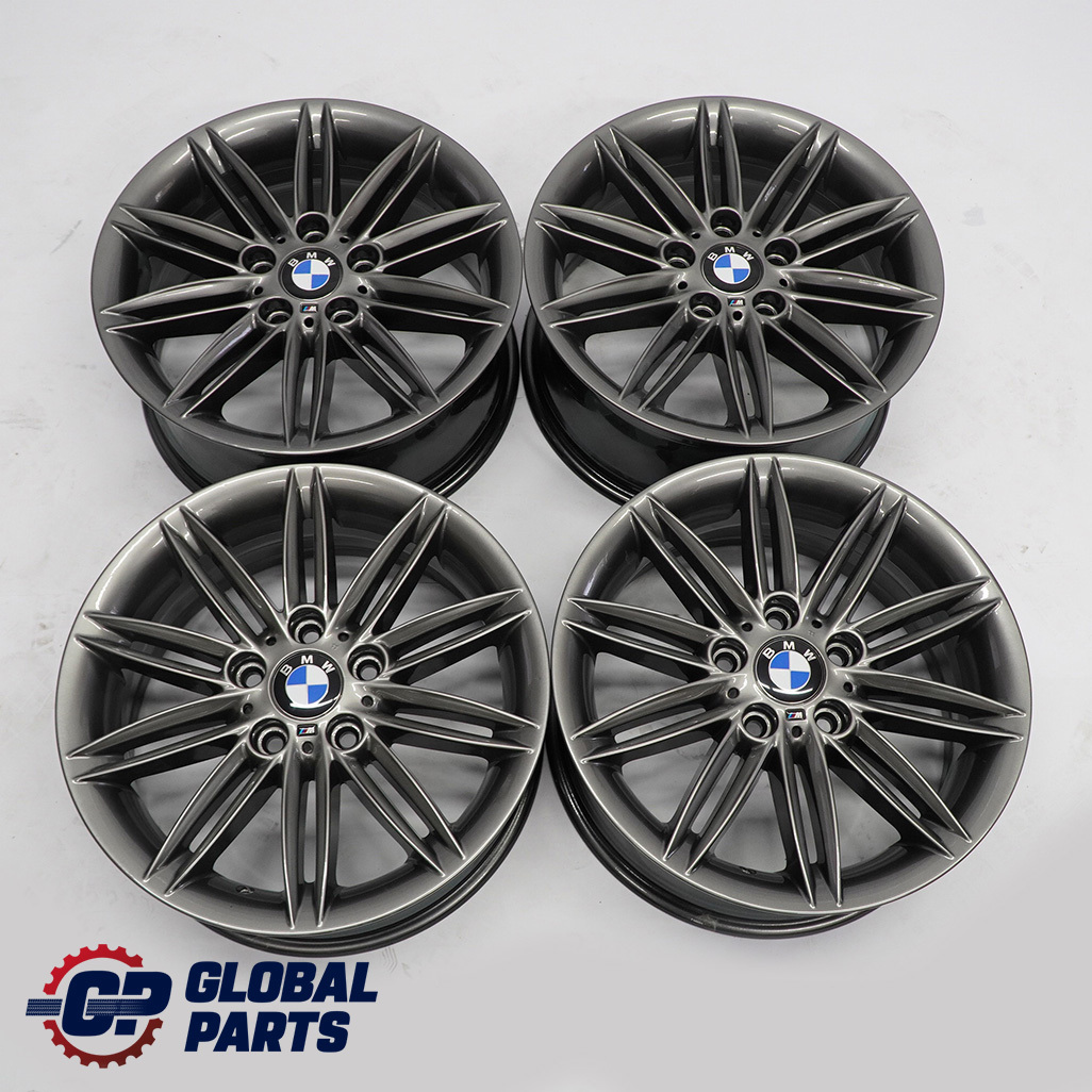 BMW E81 E87 Komplett Set 4x Alufelge  Alu Felge Felgen 17" M Doppelspeiche 207