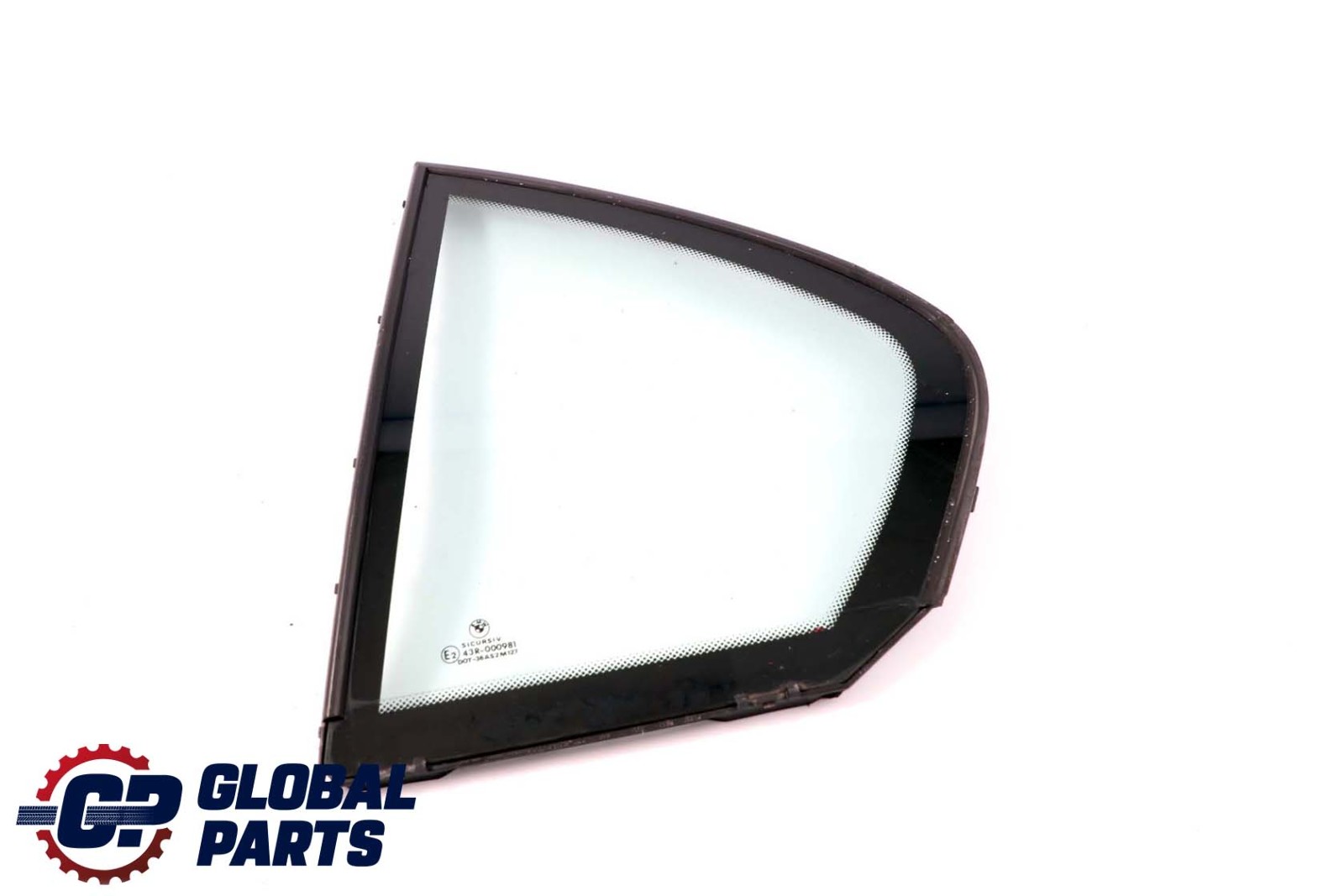 BMW E46 Saloon Side Fixed Window Glass Green Door Rear Left 8196029