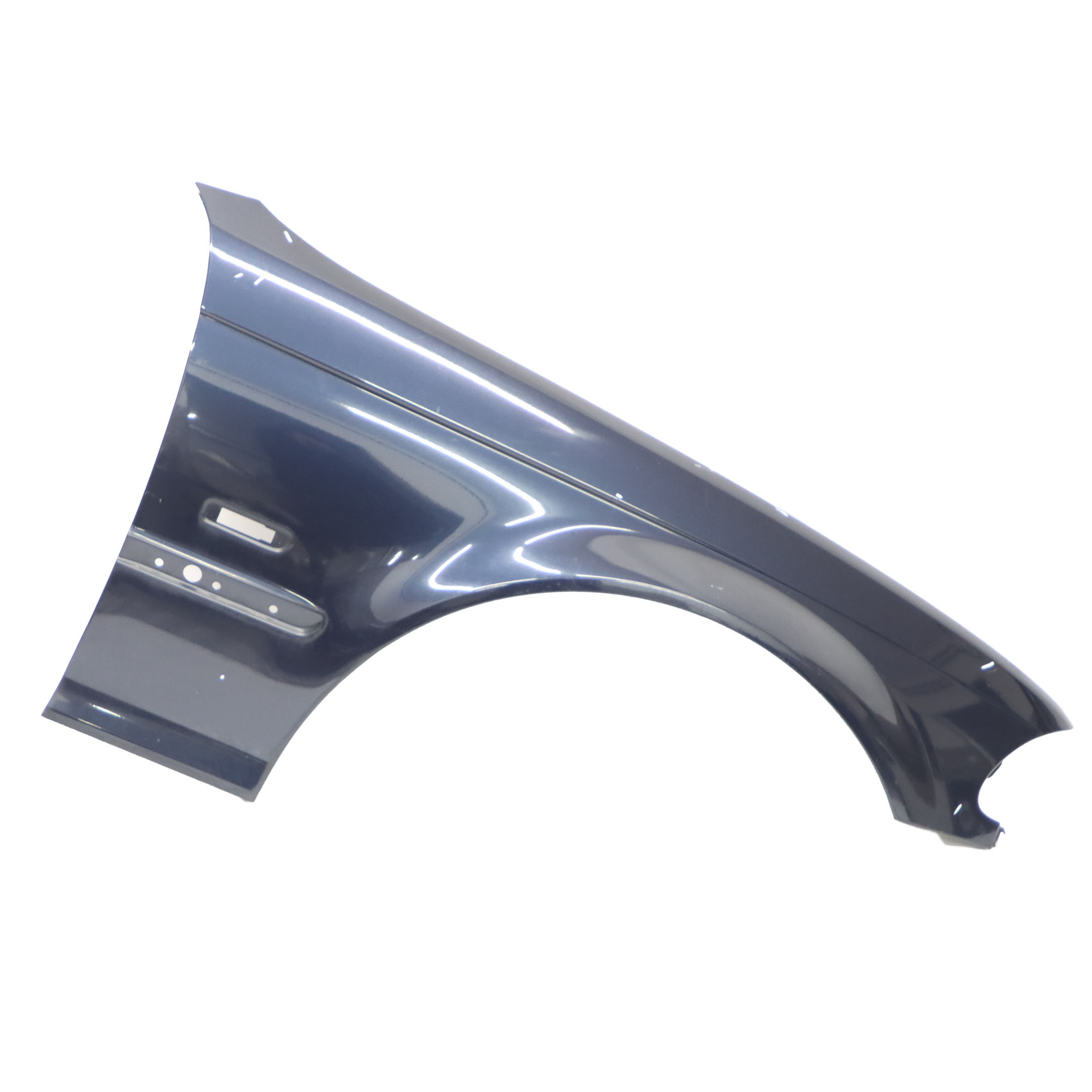 BMW E46 Front Right O/S Side Panel Fender Wing Orienblau Blue Metallic - 317