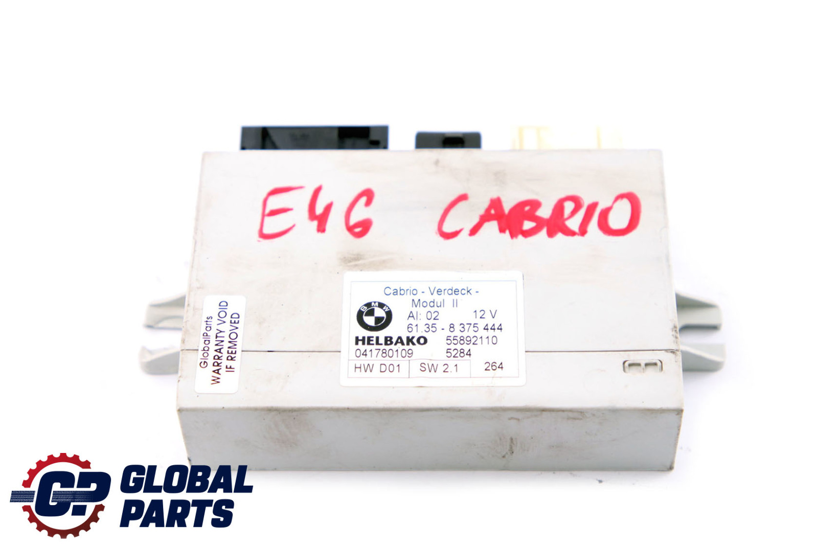 BMW E46 Cabrio Convertible Folding Top Roof ECU Module 8375444