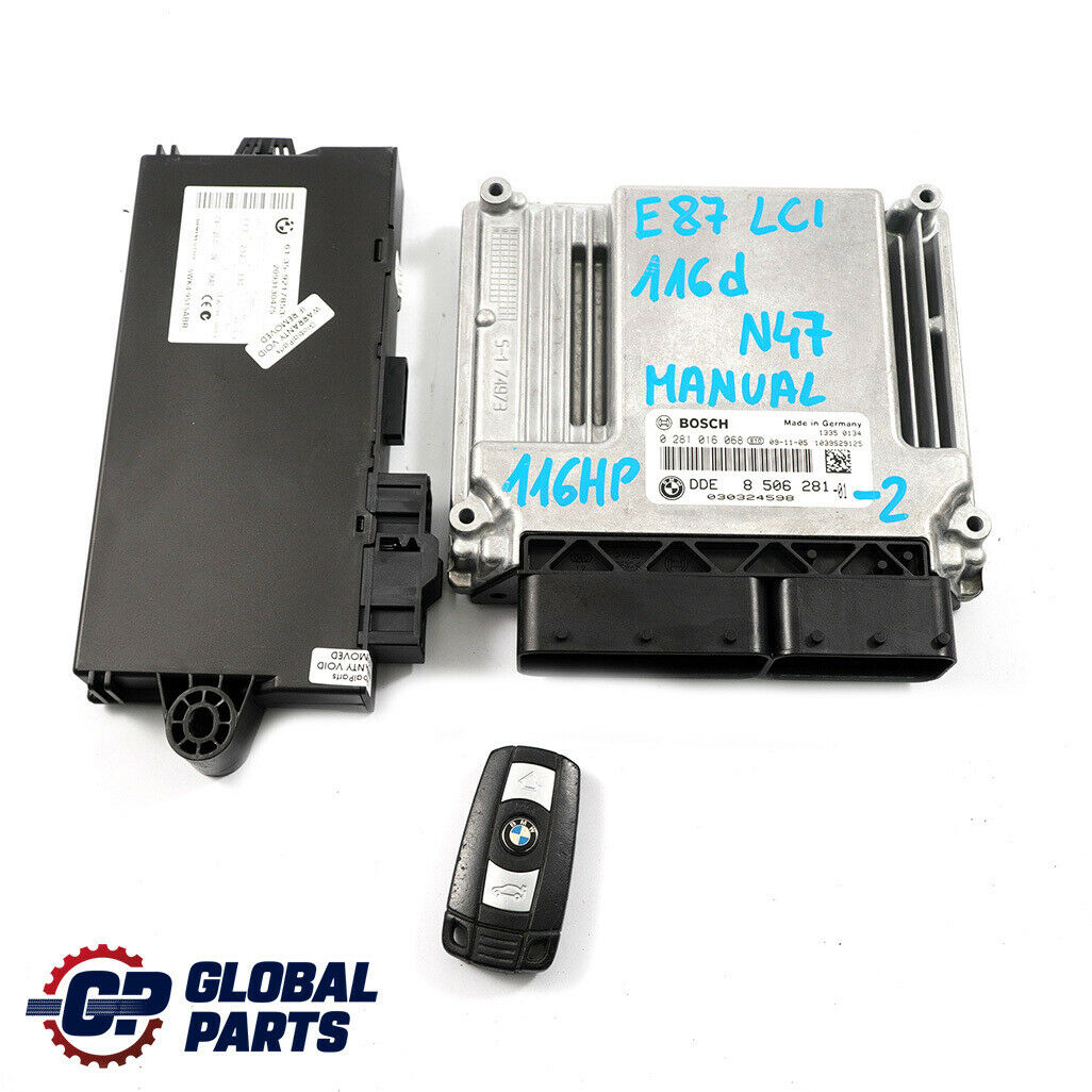 BMW E87 LCI E90 116d 316d N47 ECU KIT Motor Steuergeräte DDE 8506281 + CAS3