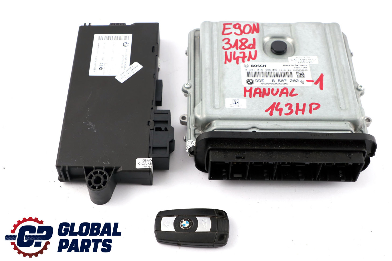 BMW E90 E91 LCI 318d N47N 143HP ECU Kit DDE 8507202 CAS3 Key Manual