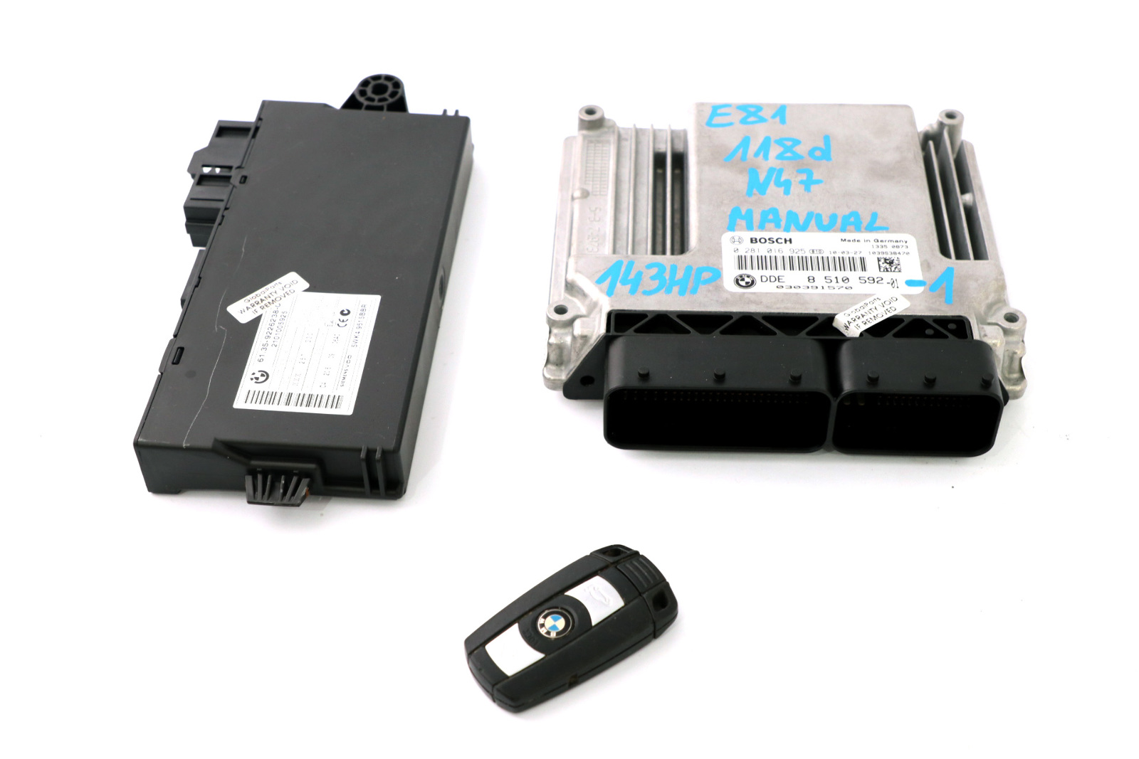 BMW 1 3 Series E81 E87 E90 LCI 118d 318d N47 ECU Kit DDE CAS3 Key 8510592