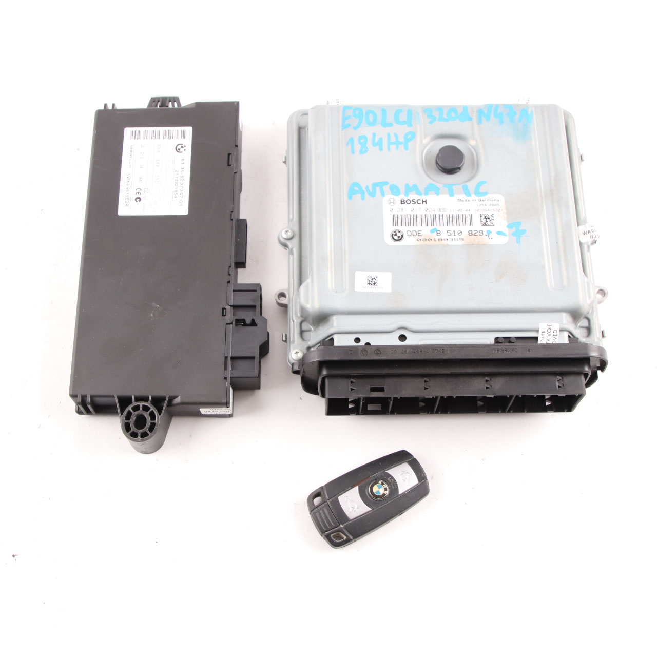 BMW E90 E91 LCI N47N 320d 184HP ECU KIT DDE 8510829 CAS3 Schlüssel Automatik