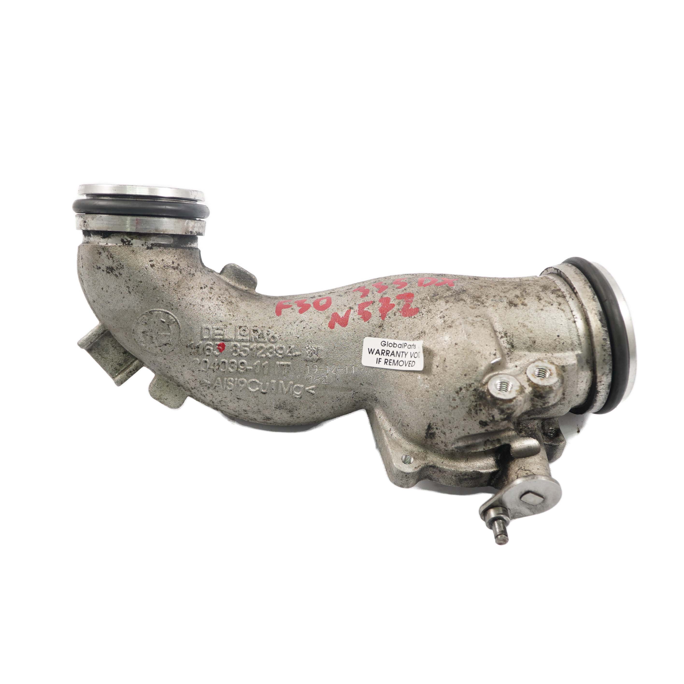 BMW F30 F32 LCI 335dX 435dX N57Z Connecting Tube Pipe Turbocharger 8512394