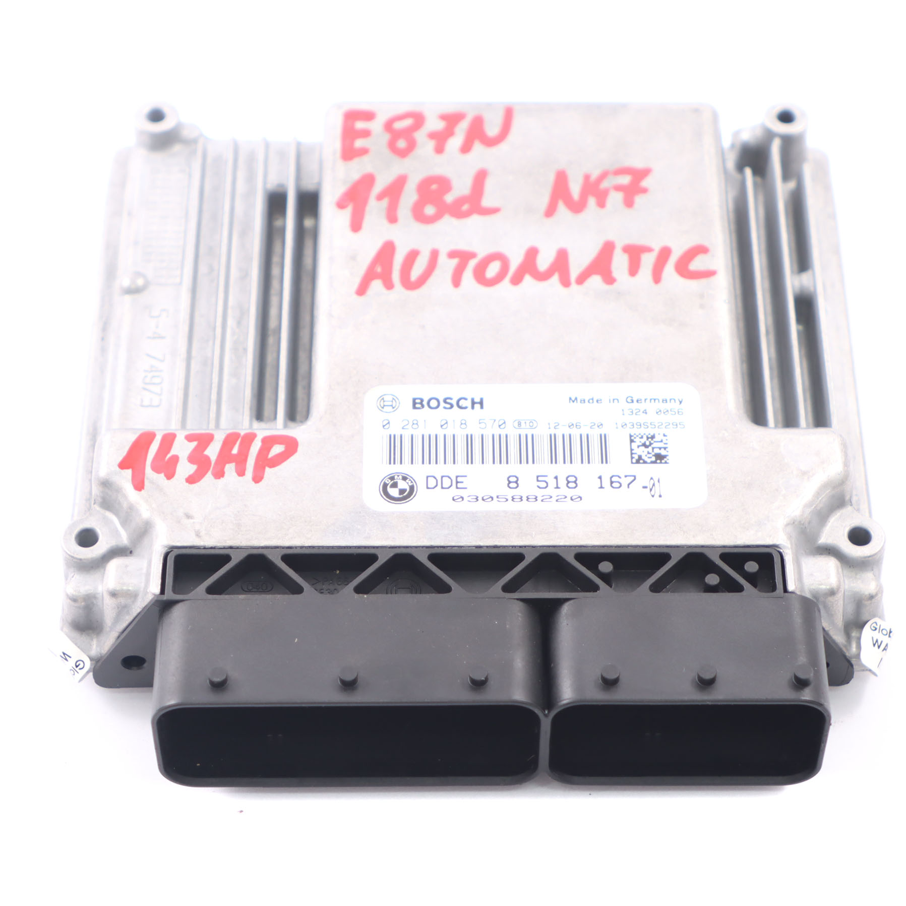 BMW E81 E87 E90 LCI 118d 318d N47 ECU Motorsteuerungssatz DDE 8518167 Automatik