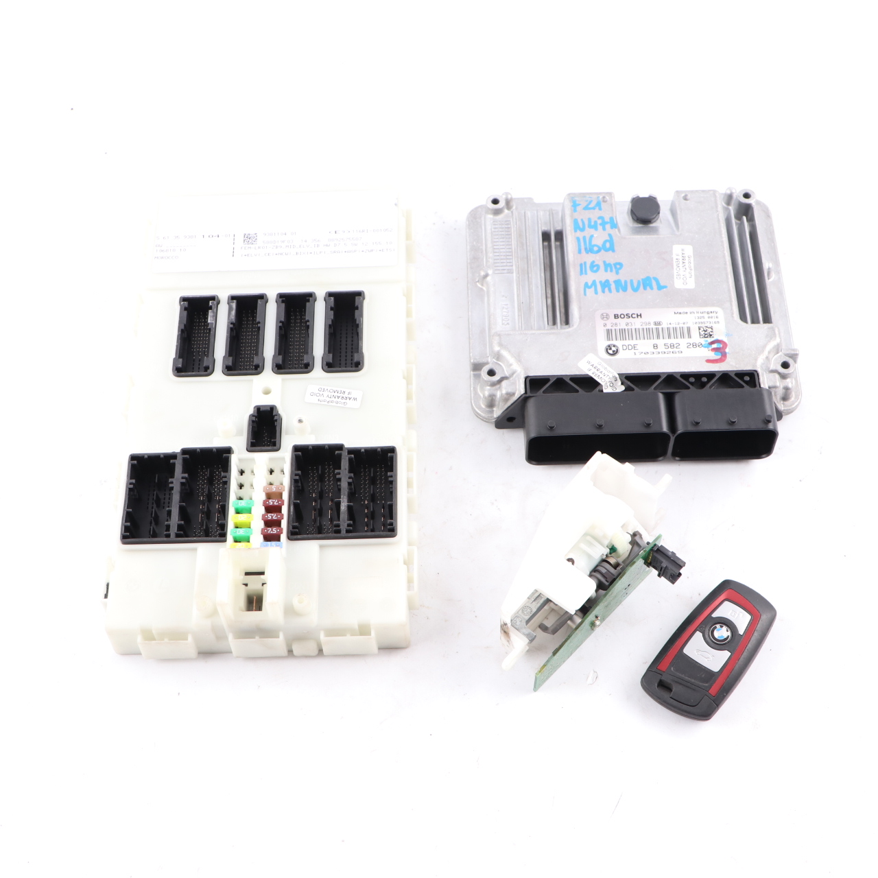 BMW F20 F21 116d N47N 116HP ECU Kit DDE 8582280 Key Lock FEM Manual