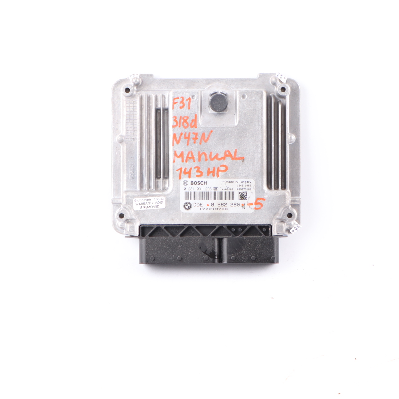 BMW F20 F30 F31 118d 318d N47N 143HP Motorsteuergerät ECU DDE 8582280 Handbuch