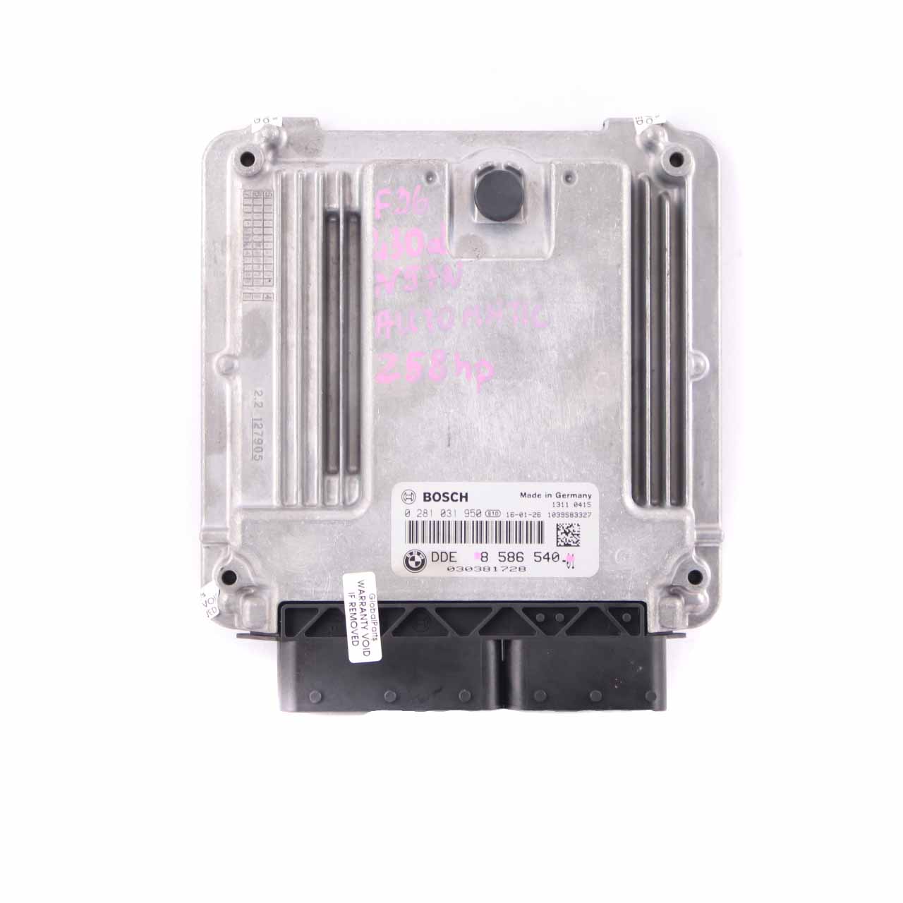 BMW F30 F32 LCI 330d 430d N57N 258HP Motorsteuergerät Modul ECU DDE 8586540