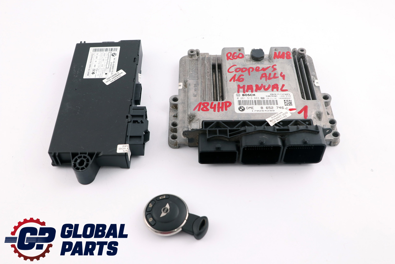 Mini Cooper S R60 ALL4 N18 1.6 184HP ECU Kit DME + CAS3 + Key 8652746 Manual