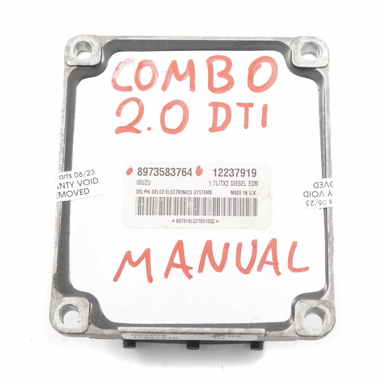 Engine Control Unit Opel Combo 2.0 DTI Diesel Control Module ECU ECM 8973583764