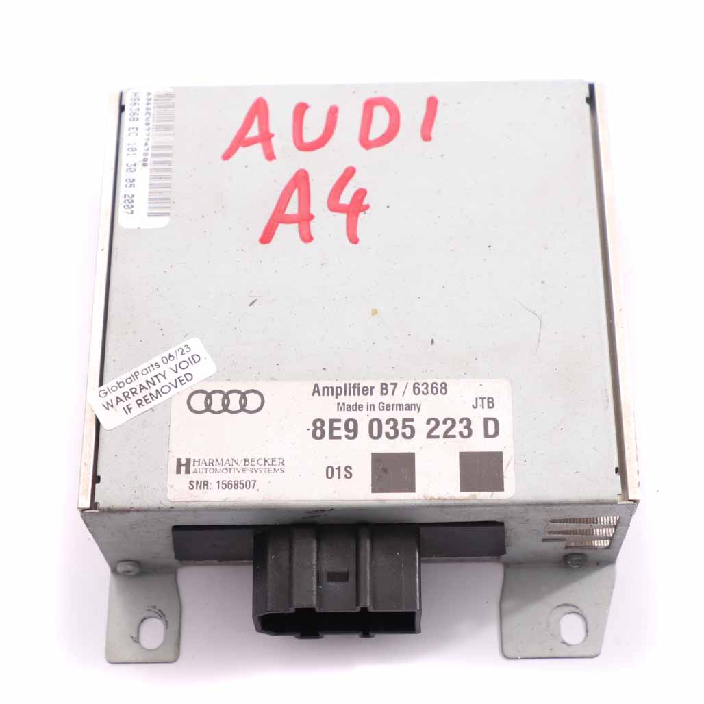 Audi A4 B7 Audio Radio Antenne Verstärker Steuergerät Harman Becker 8E9035223D