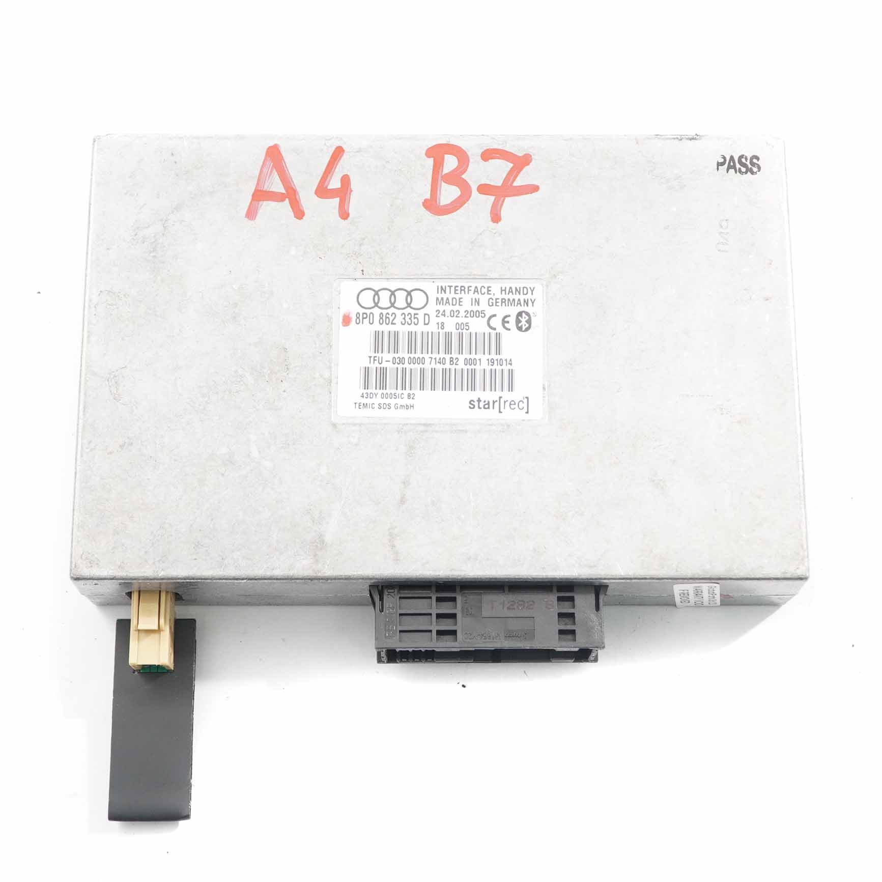 Audi A4 B7 Bluetooth Modul Schnittstelle Freisprecheinrichtung 8P0862335D