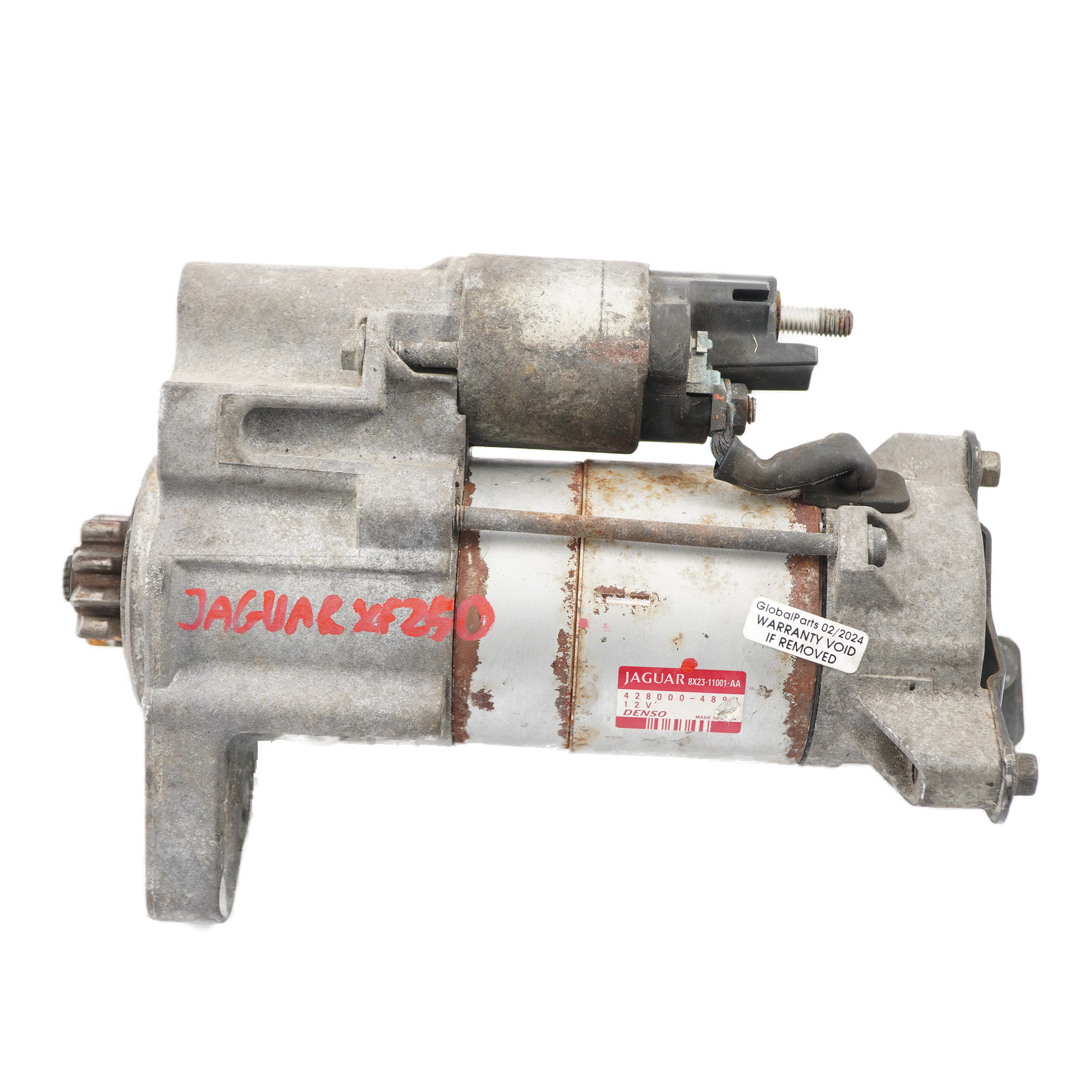 Jaguar XF X250 Diesel Engine Starter Motor 12V DENSO 8X2311001AA