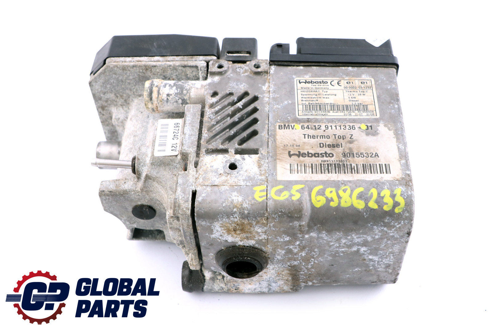 BMW 7 Series E65 E66 Diesel Webasto Additional Heater 9111336