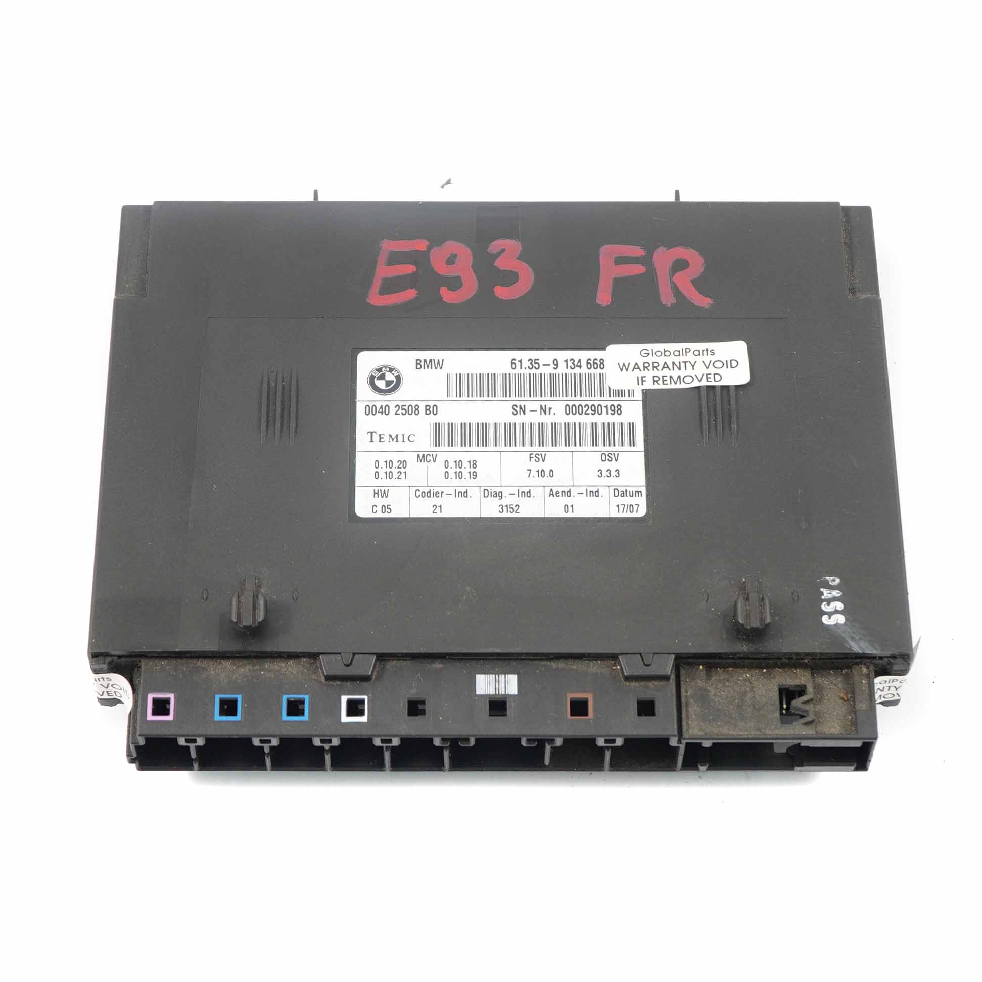 Sitzsteuergerät BMW E90 E91 E92 Sitzmodul Einheit Controller ECU 9134668