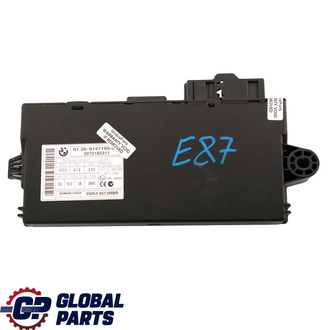 BMW E60 E81 E87 E90 E91 CAS 3 Control Unit ECU Key Reading Module CAS3 9147195