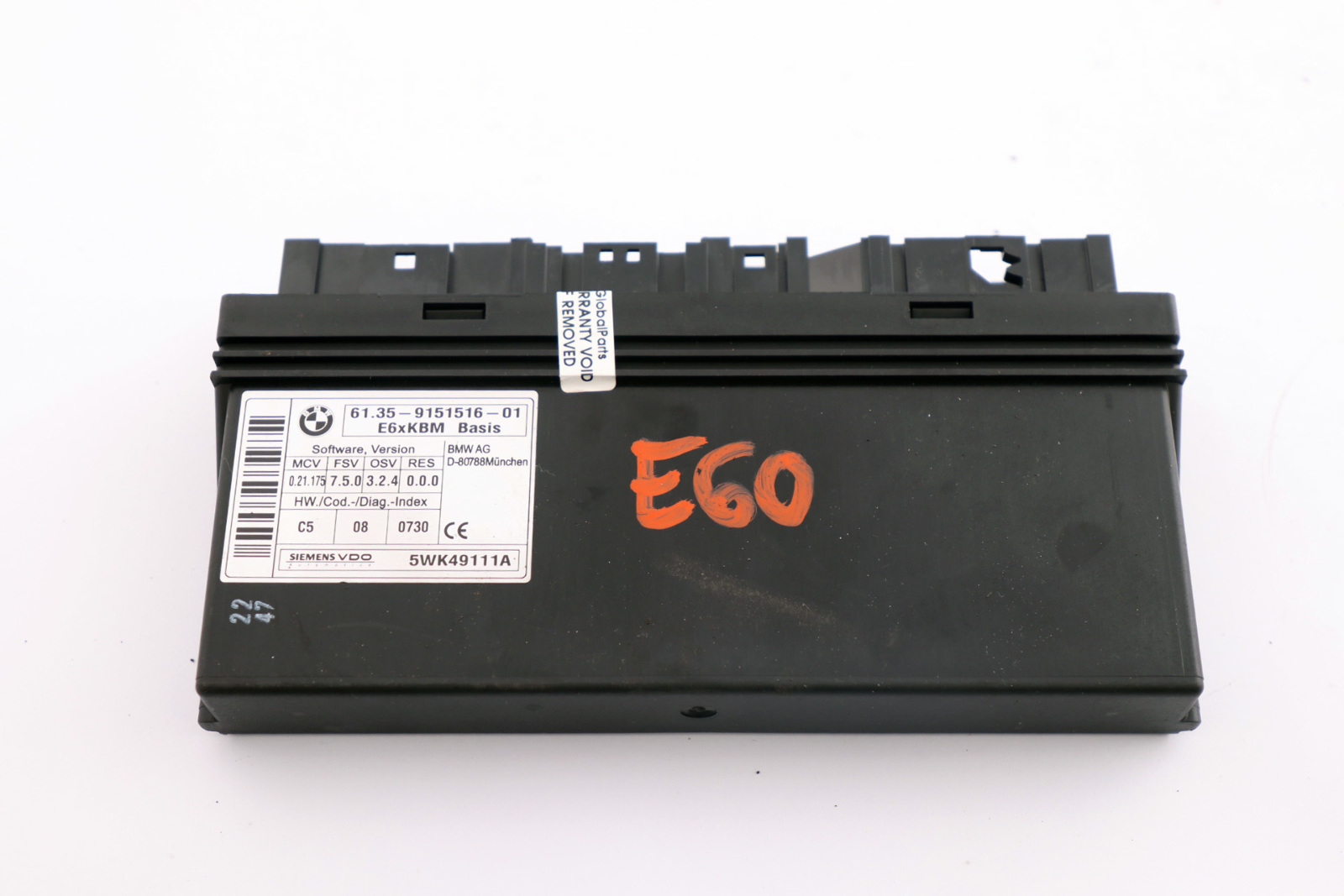 BMW E60 E63 E64 LCI Karosseriemodul 9151516