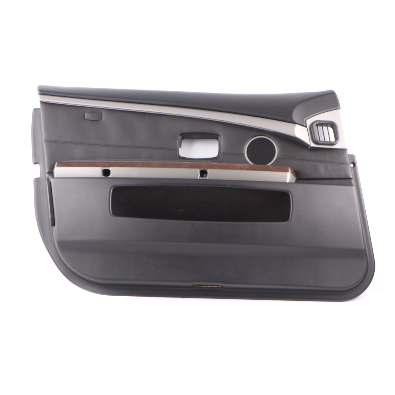 BMW E65 E66 Door Card Front Left N/S Door Lining Trim Leather Nasca Black