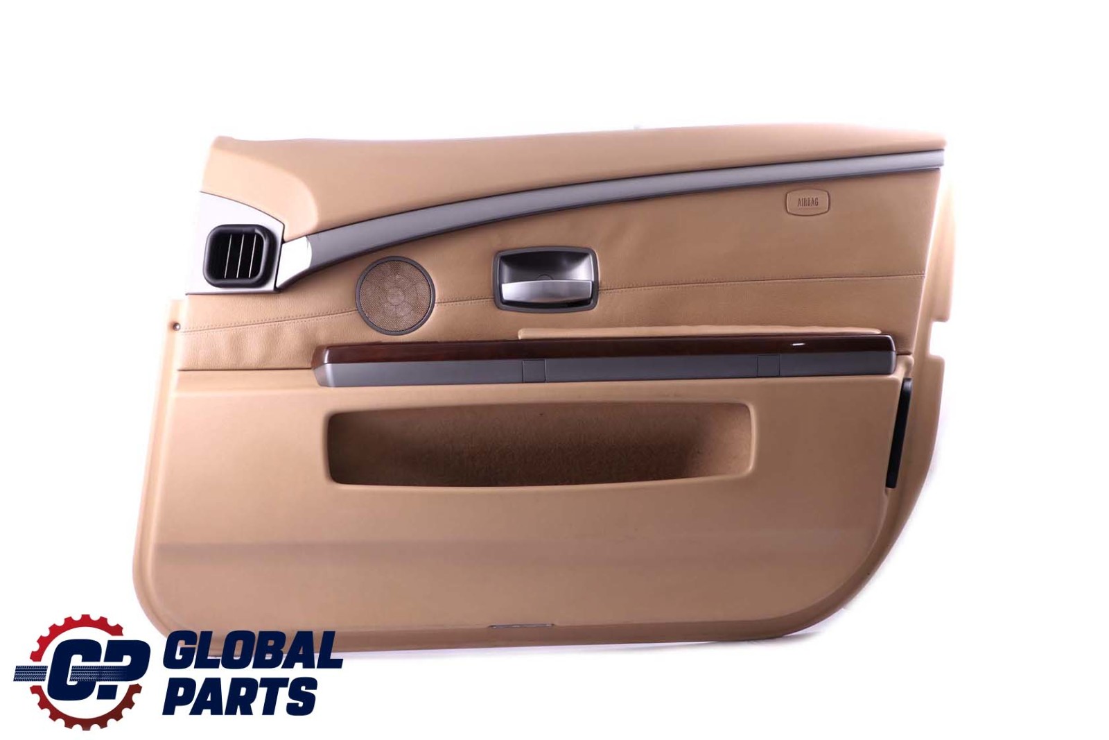 BMW 7 er E65 E66 Türverkleidung Abdeckung Vorne Rechts Leder Beige