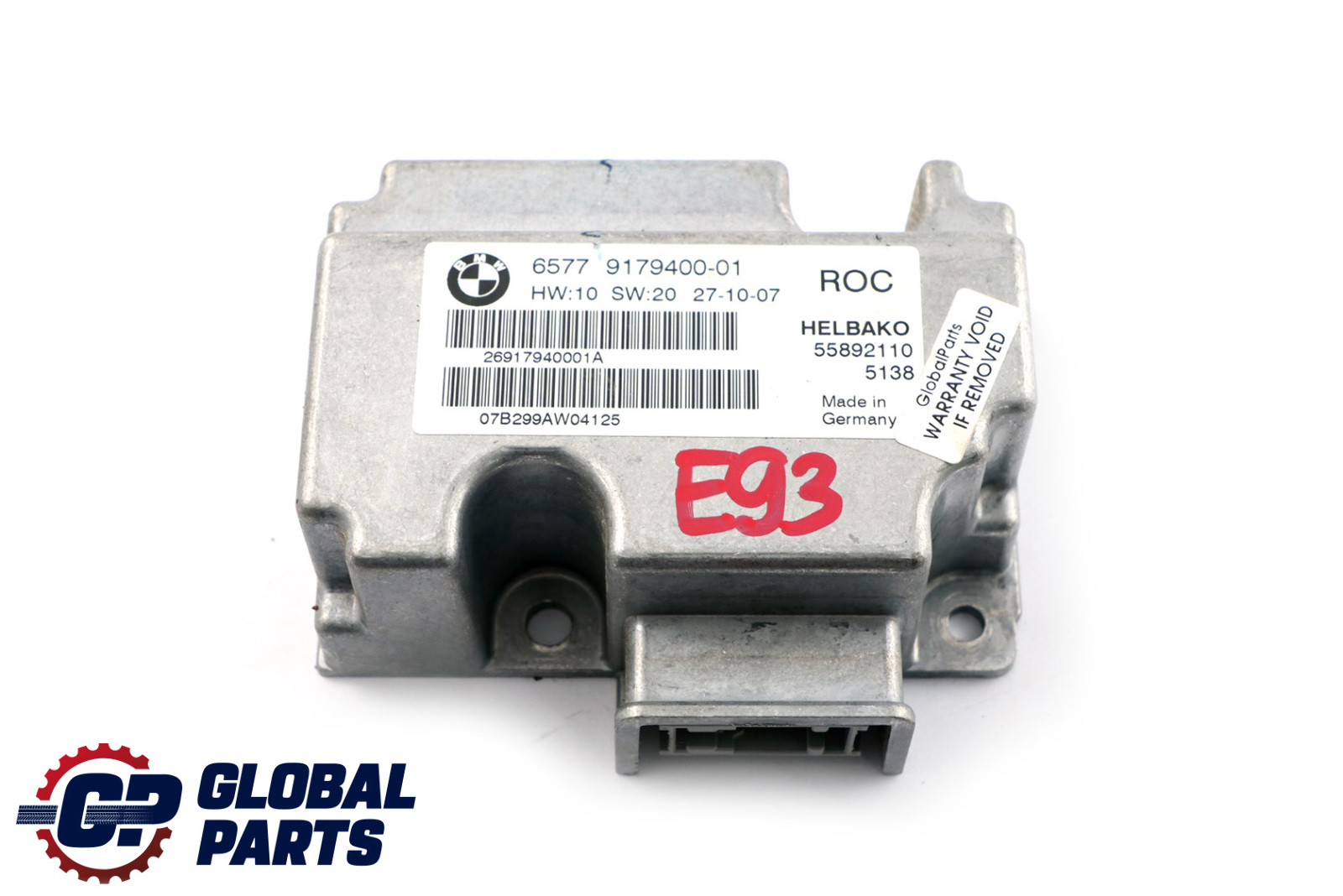 BMW E93 E64 Cabrio Rollover Controller Modul