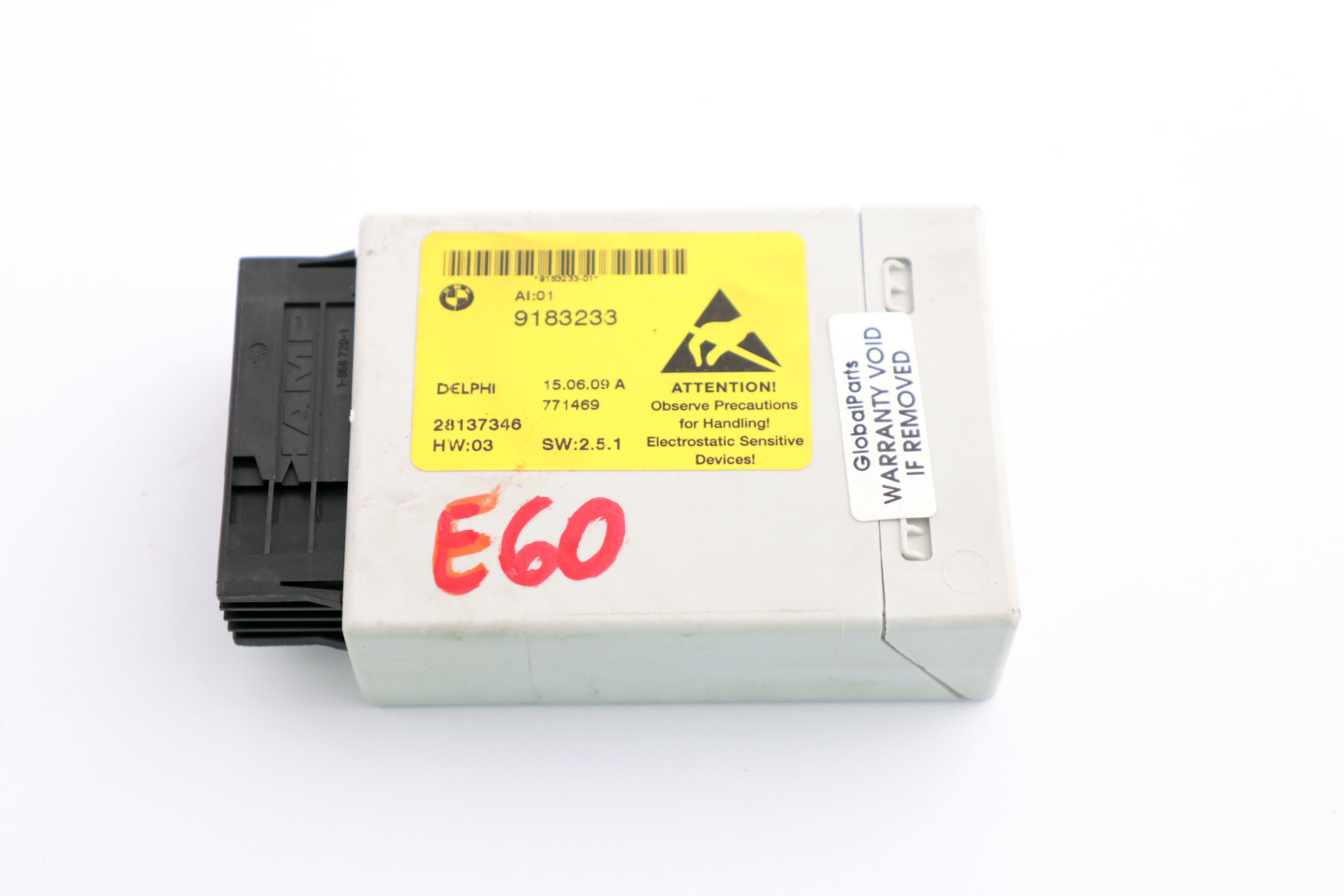 BMW E60 E61 LCI Consola Central Interruptor Cluster Unidad De Control Modulo ECU