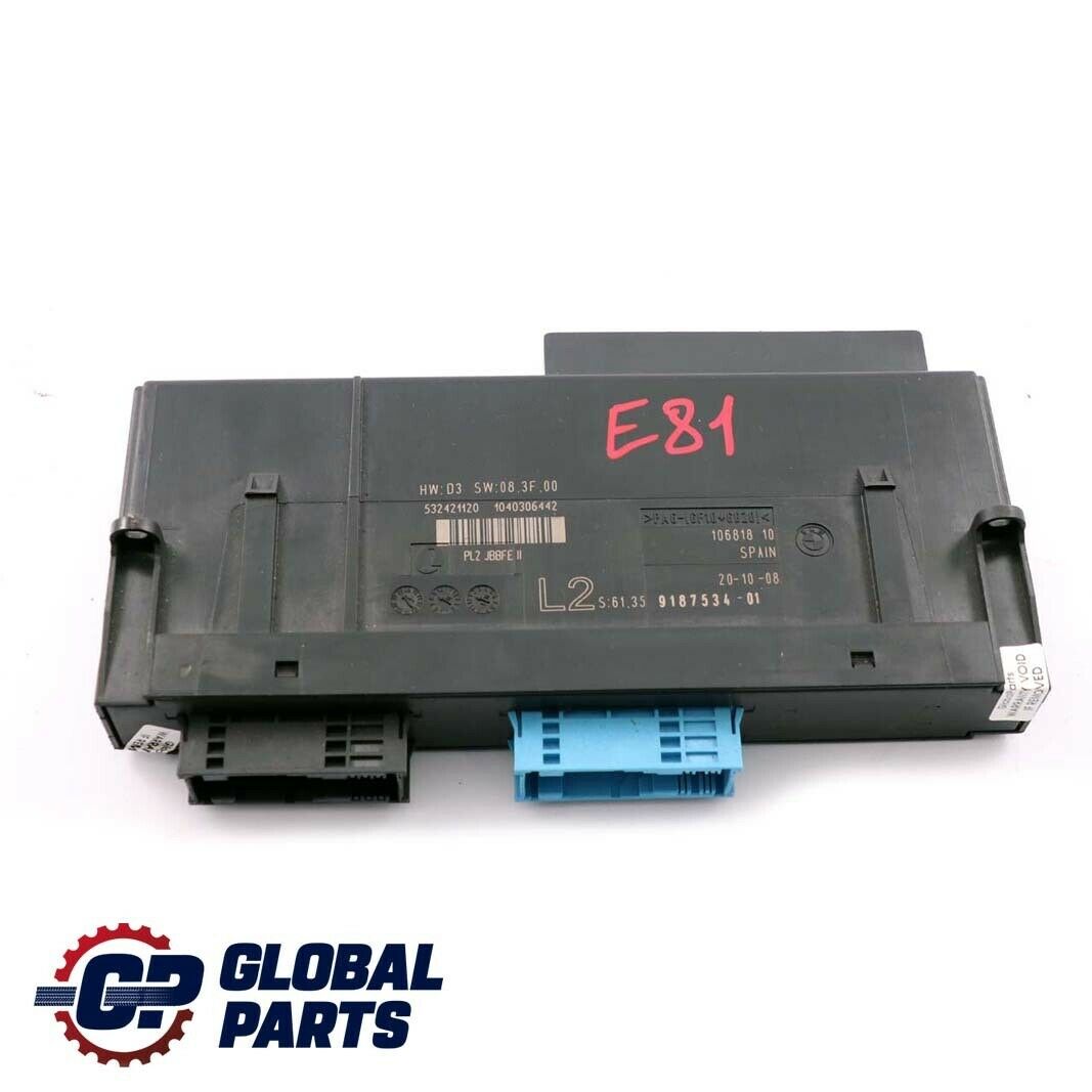 BMW 1 er E81 Steuergerät Modul ECU L2 PL2 PL2 JBBFEII 9187534 61359187534