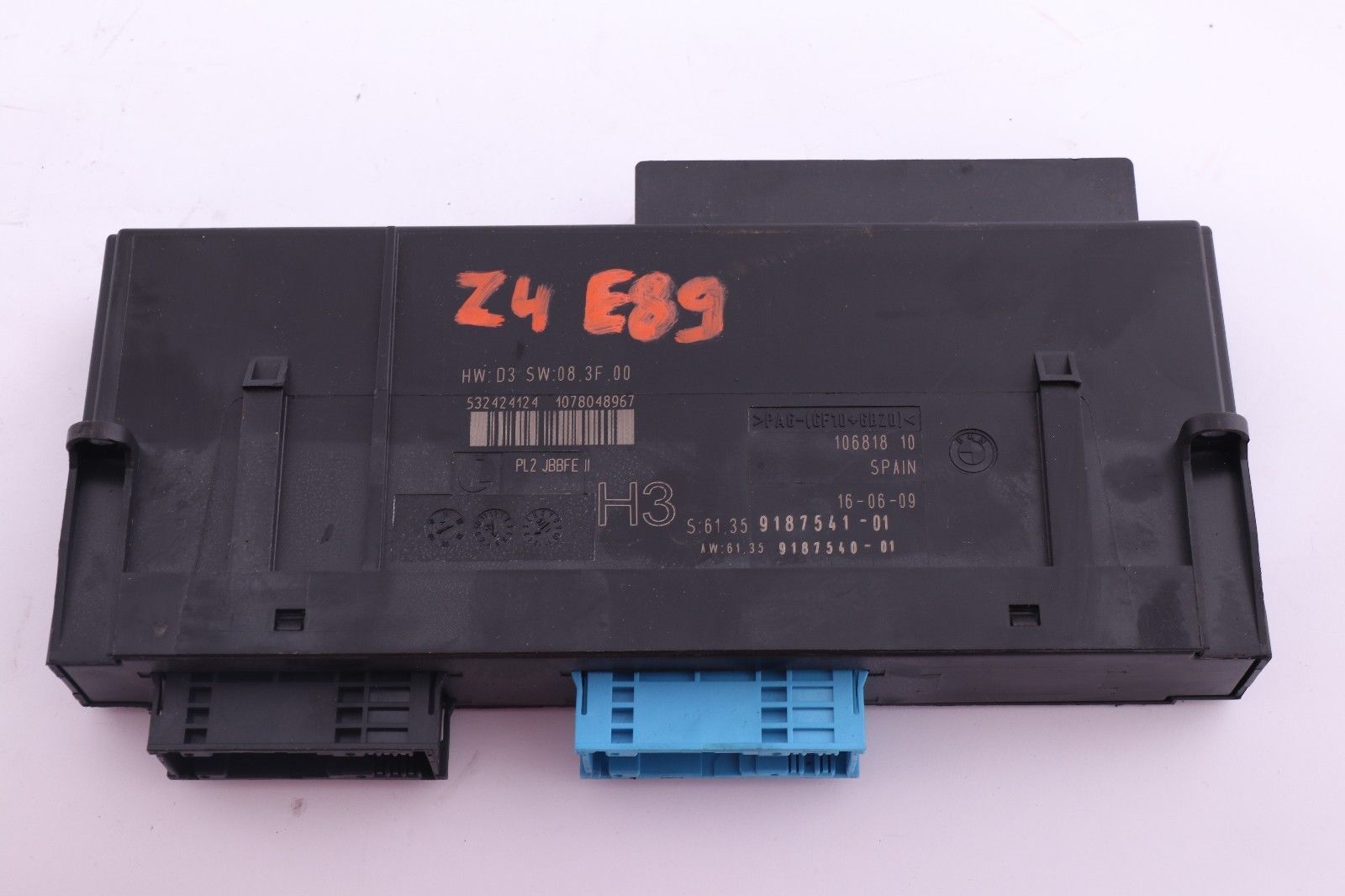 BMW Z4 E89 ECU Gehäuse Steuerung Modul H3 Abzweigung Box 9187541