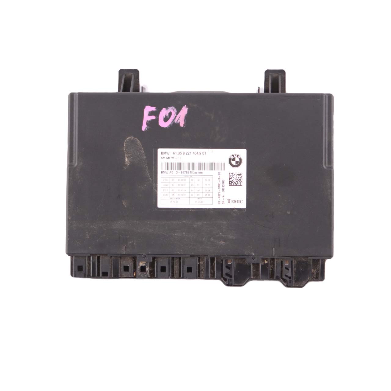 Seat Module BMW F01 Front Left Control Unit Controller SM MF/M-HL 9221464