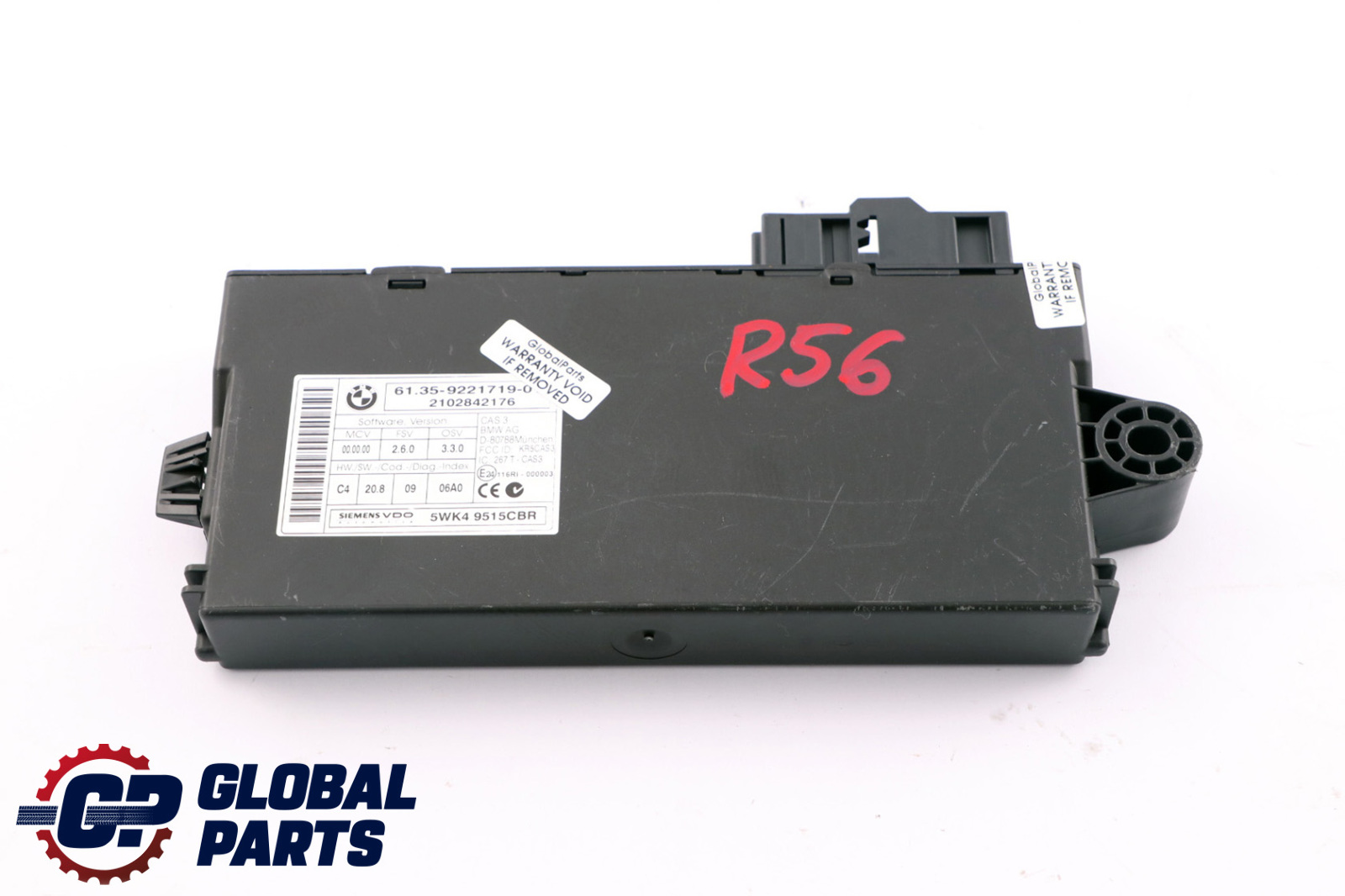 Mini Cooper R55 R56 R60 CAS 3 ECU Control Unit Key Reading Module 9221719