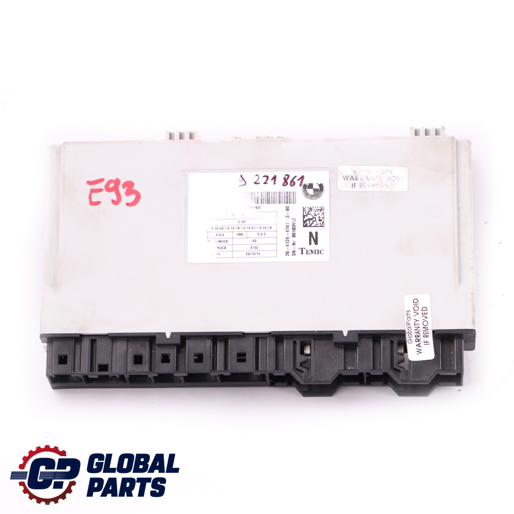 BMW E90 E91 E93 LCI Vorne Links Rechts Sitzsteuerungsmodul ECU 9221861