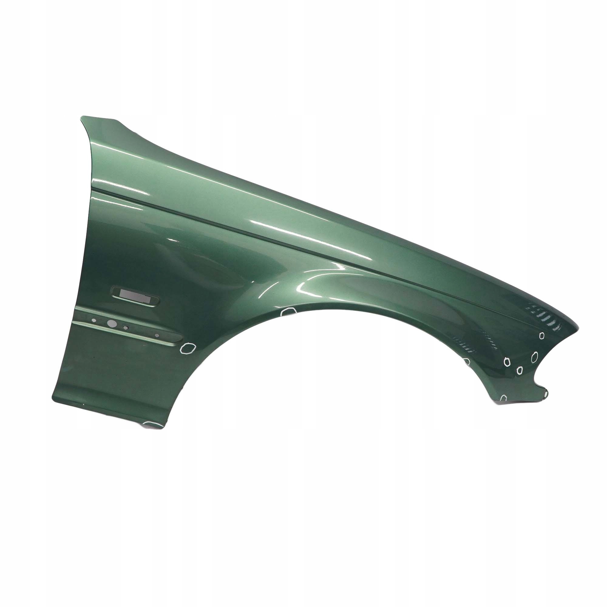 BMW 3 E46 Front Right O/S Side Panel Fender Wing Meergruen Sea Green - 393