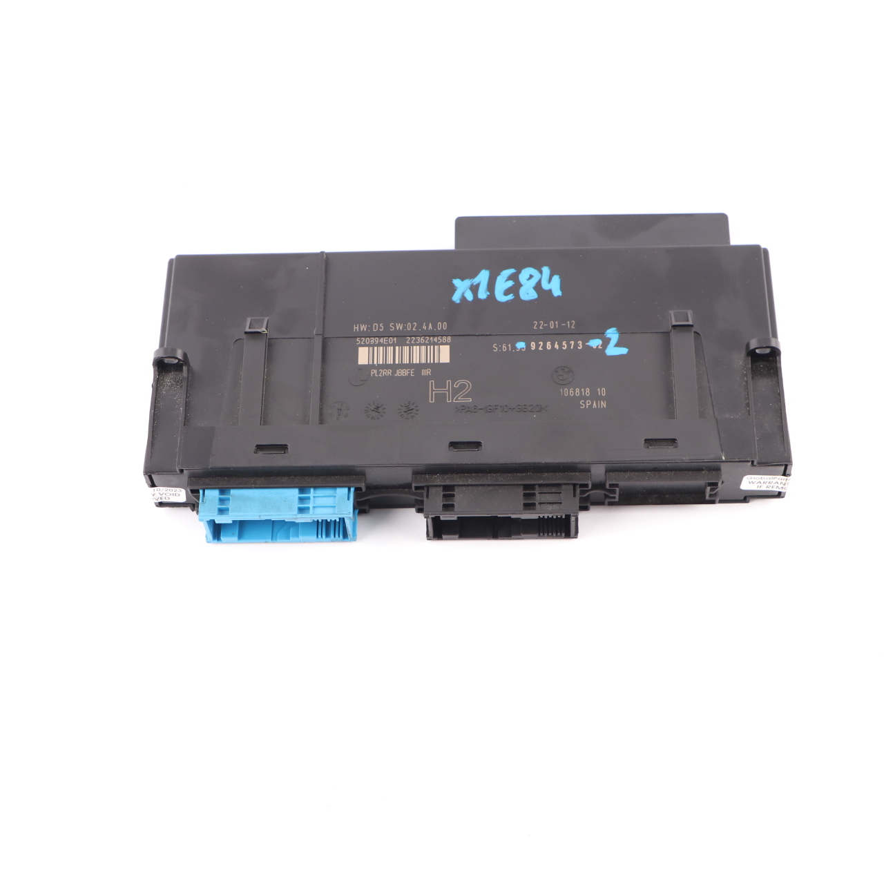 BMW E81 ECU Body Control Module Anschlussdose H2 PL2 RR JBBFE 9264573