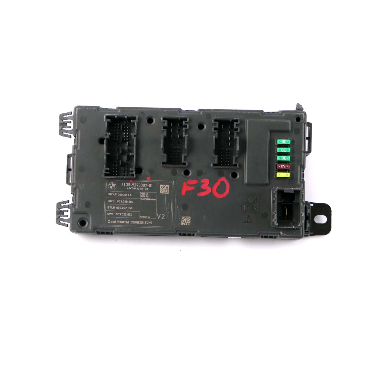 BMW F30 REM Rear Electronic Module Fuse Box Control Unit V2 9293307