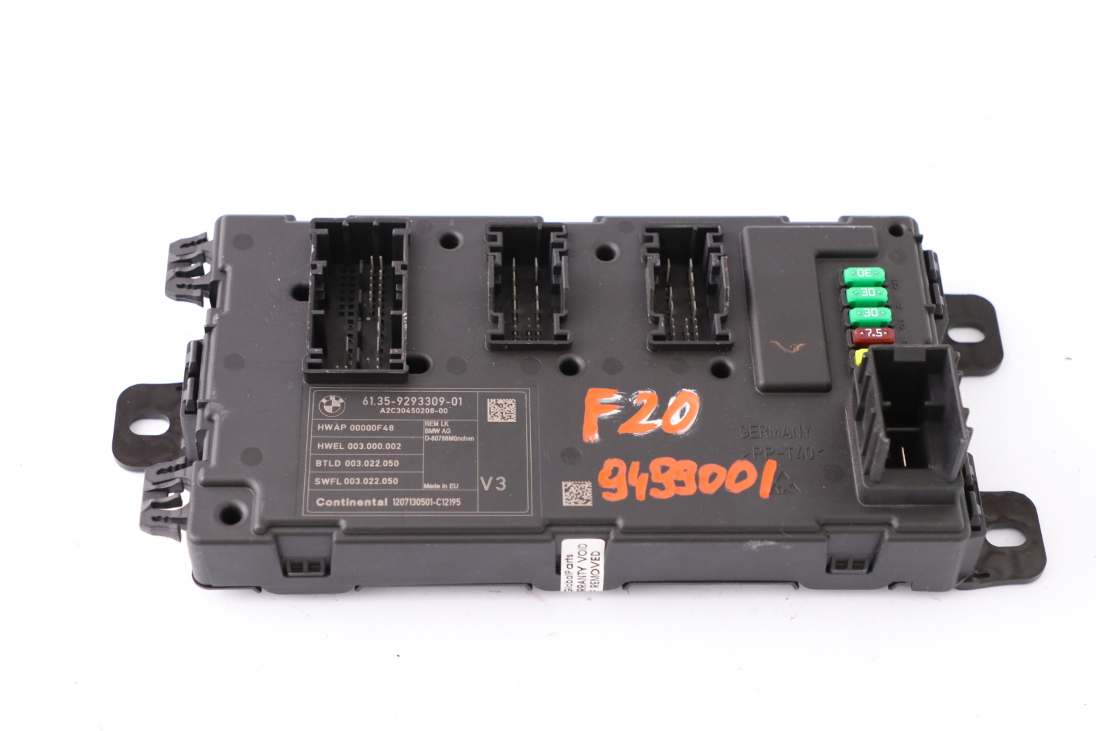 BMW F20 F21 F30 F31 F32 Body Control Unit Modul REM 9293309