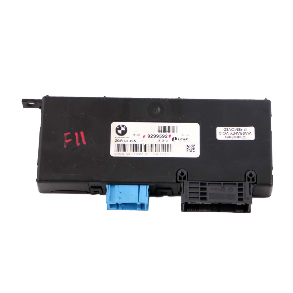 BMW 5 F11 Zentrales Gateway-Modul ECU Steuergerät Lear ZGW-02 4SK 9299592