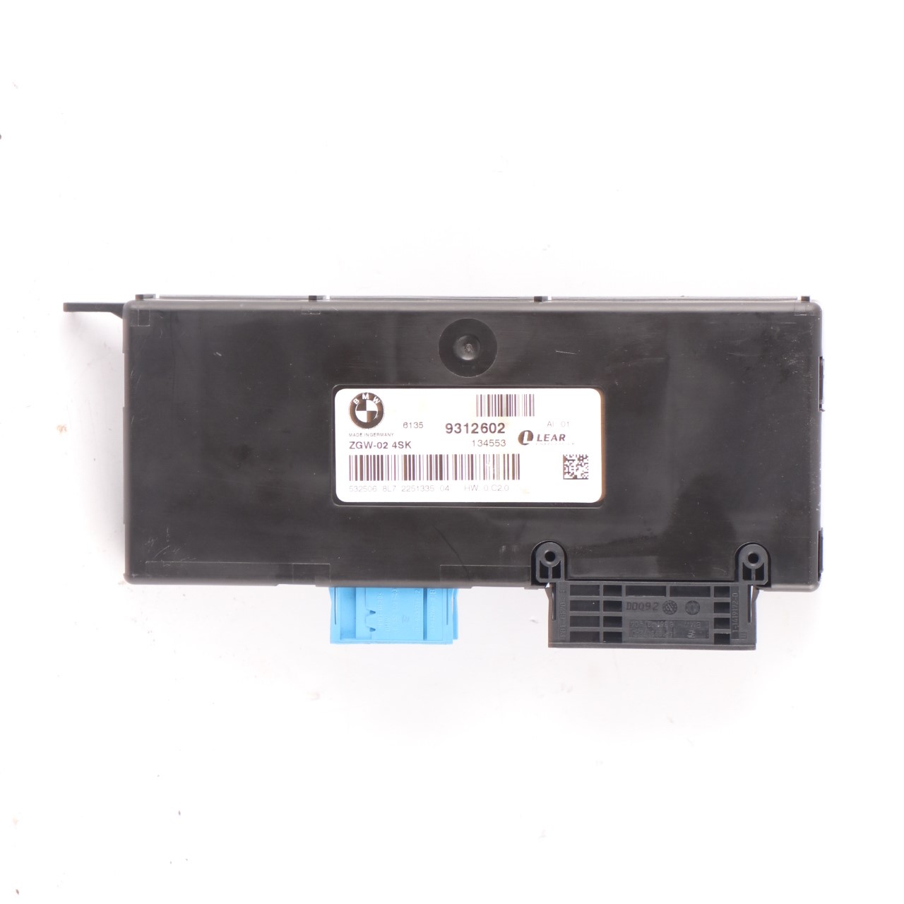 BMW X3 F25 Central Gateway Modul Steuergerät Lear ZGW-02 Lear 9312602