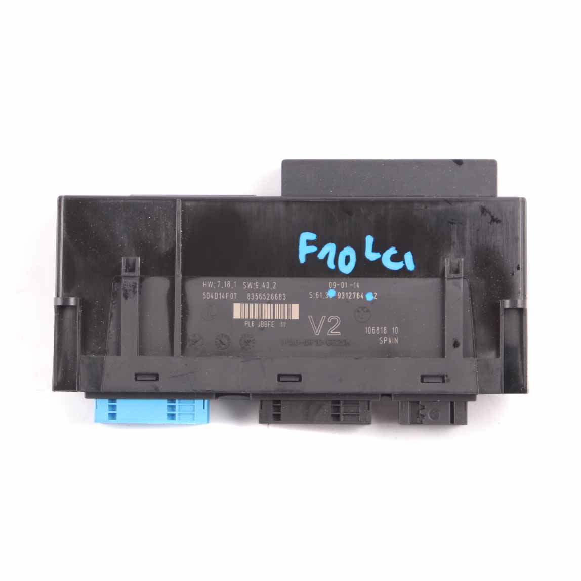 Karosseriesteuerungsmodul BMW F10 LCI ECU Abzweigdose PL6 JBBFE III V2 9312764