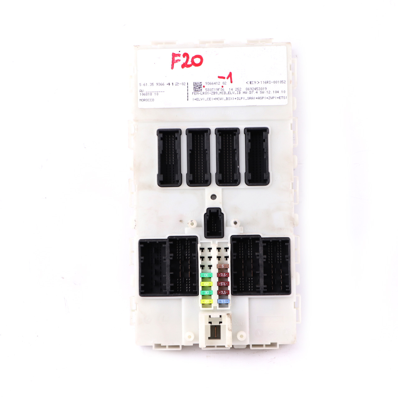 BMW F20 F21 F22 F30 F31 F32 F36 Modul Steuergerät FEM 9366412