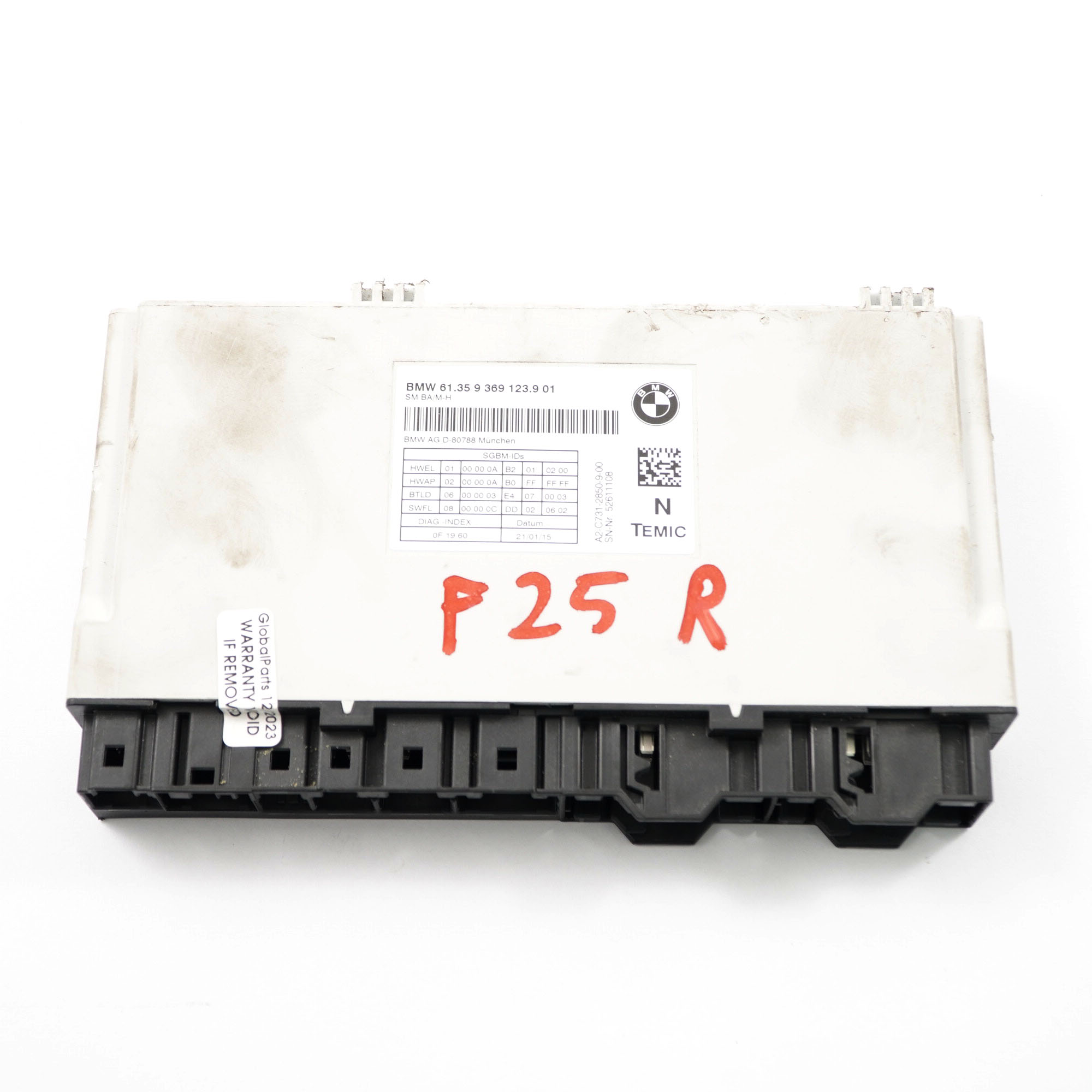 BMW X3 F25 Vorder sitz Steuergerät Modul ECU Links Rechts 9369123